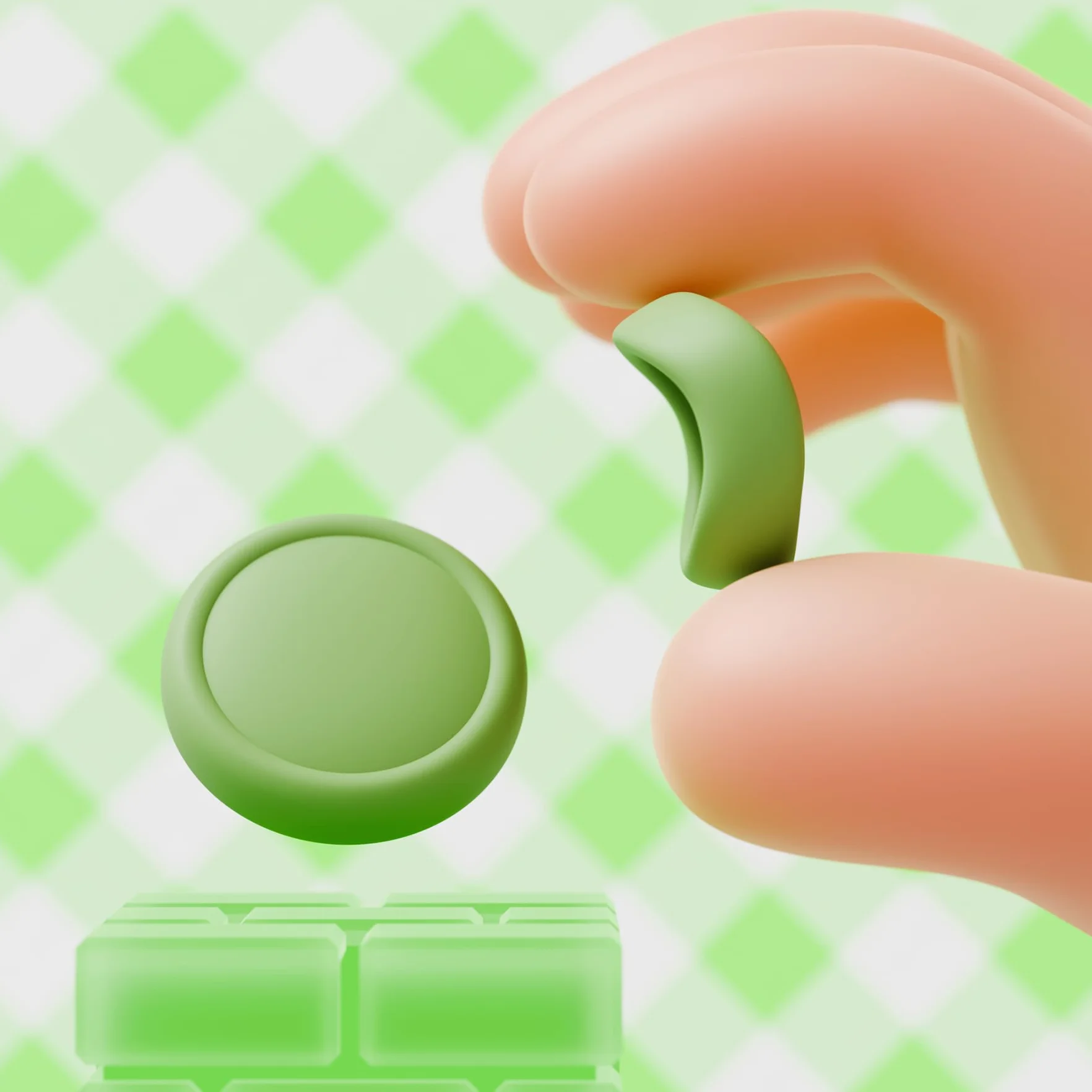 PlayVital Nakładki na Drążki i Przyciski do Switch 2 Joycon,Osłony Analogowe i Przyciski do Switch 2,Thumbstick Gripy Ochronne–Zielona Matcha