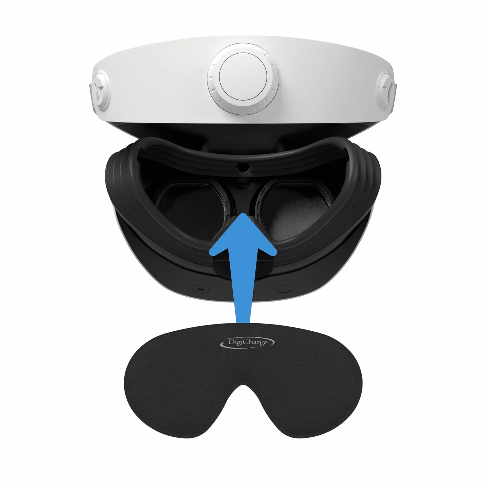 Digicharge Osłona obiektywu do PS VR2, PS VR 2, ochrona PSVR2, pyłoszczelna i odporna na zarysowania, pianka o grubości 14 mm, chroni wszystkie przed kurzem, w tym czujnik