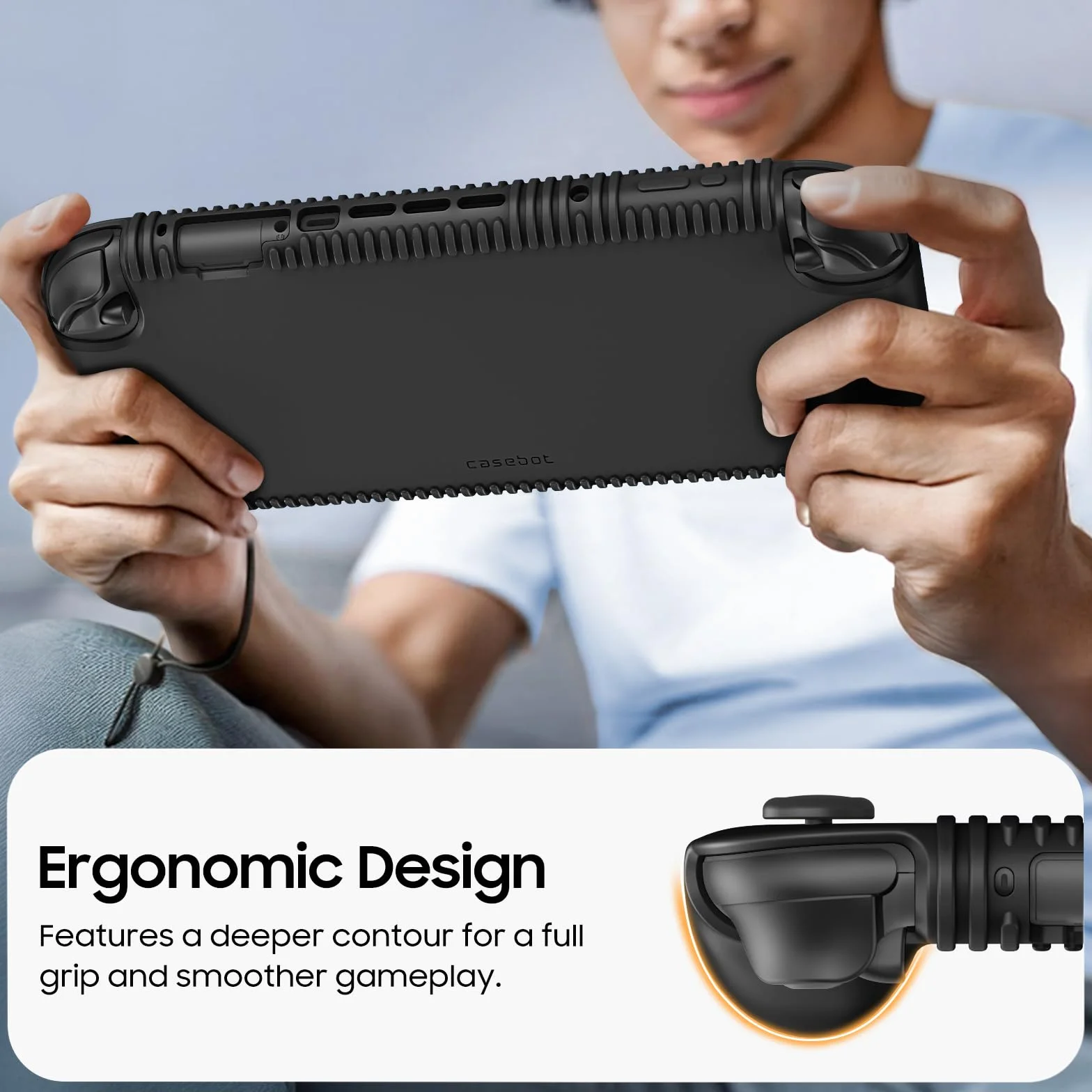 FINTIE Silikonowe etui Kompatybilny z Nintendo Switch 2 (2025) - miękkie [antypoślizgowe] [odporne na wstrząsy] etui ochronne z przegródkami na karty do gier i ergonomicznym uchwytem, Czarne