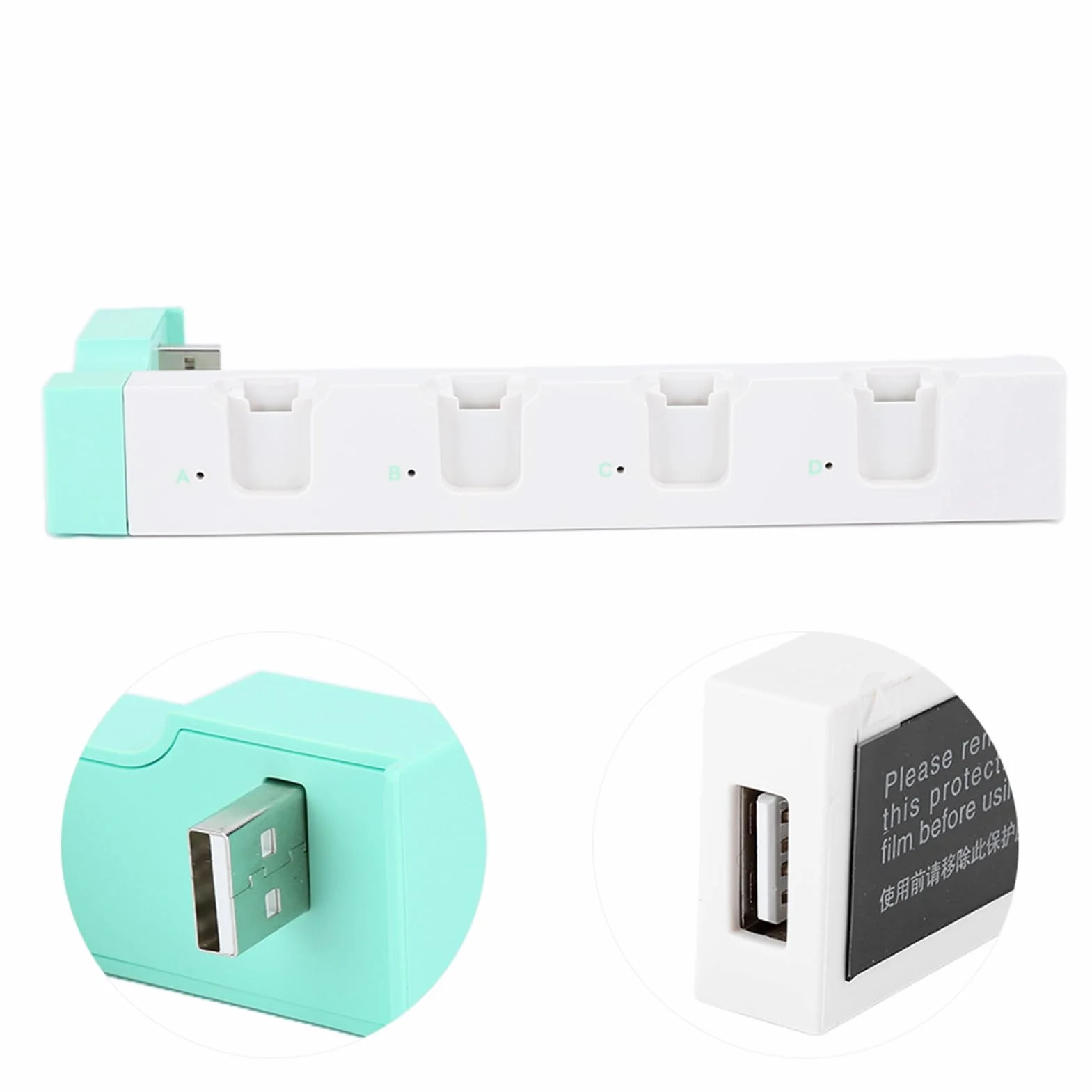 Stacja ładująca do przełącznika N-Switch, PG‑9186 4 gniazda stacja ładowania kontroler podstawa ładowarki, ze wskaźnikiem LED - kontrolery nie są dołączone…