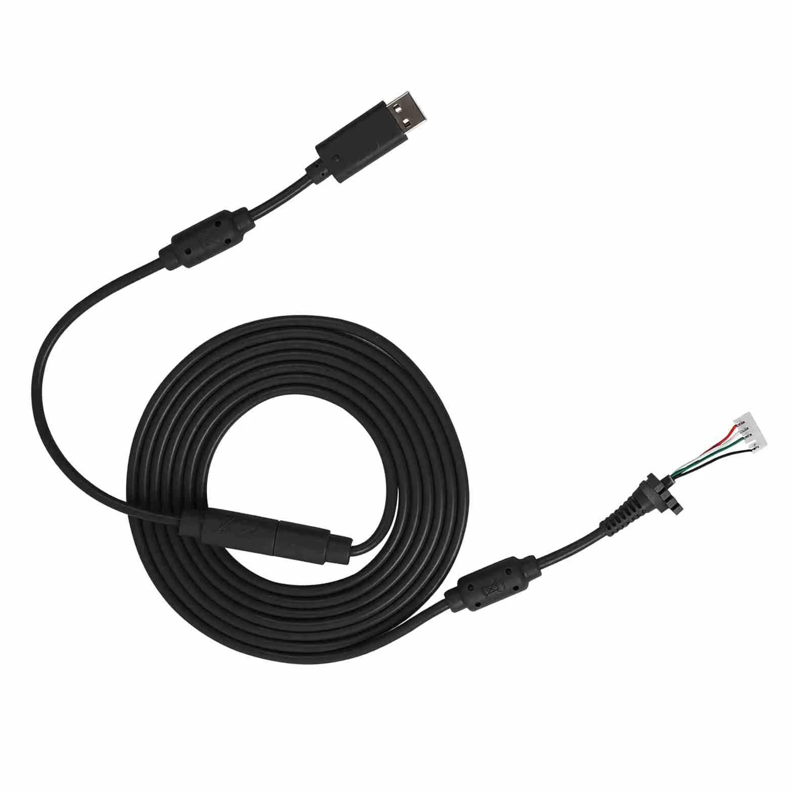 Generic Kabel Zastępczy do Gamepada 360 Adapter Odłączany, Trwały Przewód Zastępczy USB 4Pin do Kontrolera, długość 8,2 Stopy, dla Graczy (BLACK)
