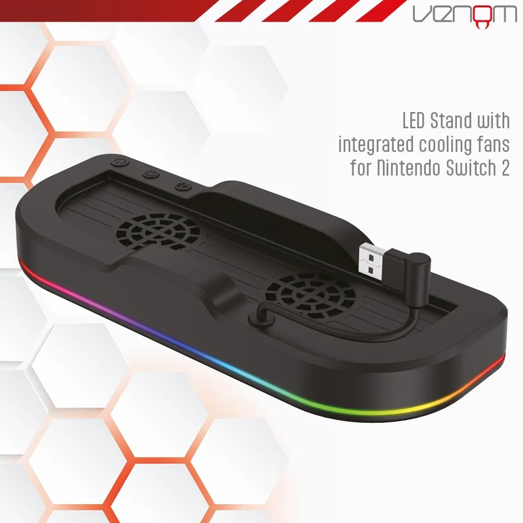 Venom Switch 2 LED Console Cooling Stand (Nintendo Switch 2) - Amazon Exclusive