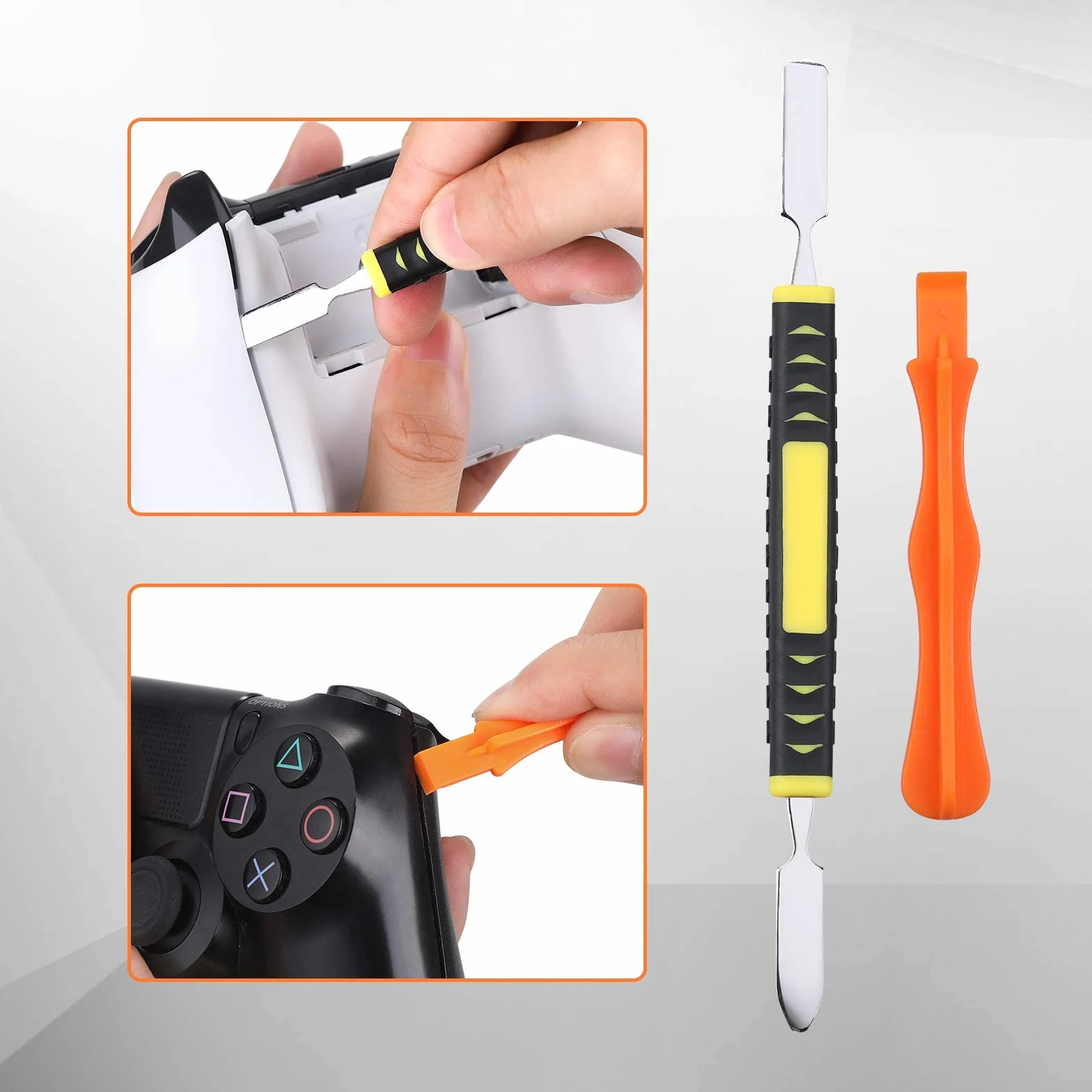 JOREST Zestaw narzędzi do czyszczenia konsoli PS4, PS3, PS5, Xbox One/360, PH0, T6, T8, T10, Torx, śrubokręt zabezpieczający do kontrolera i konsoli, pęseta z łopatkami
