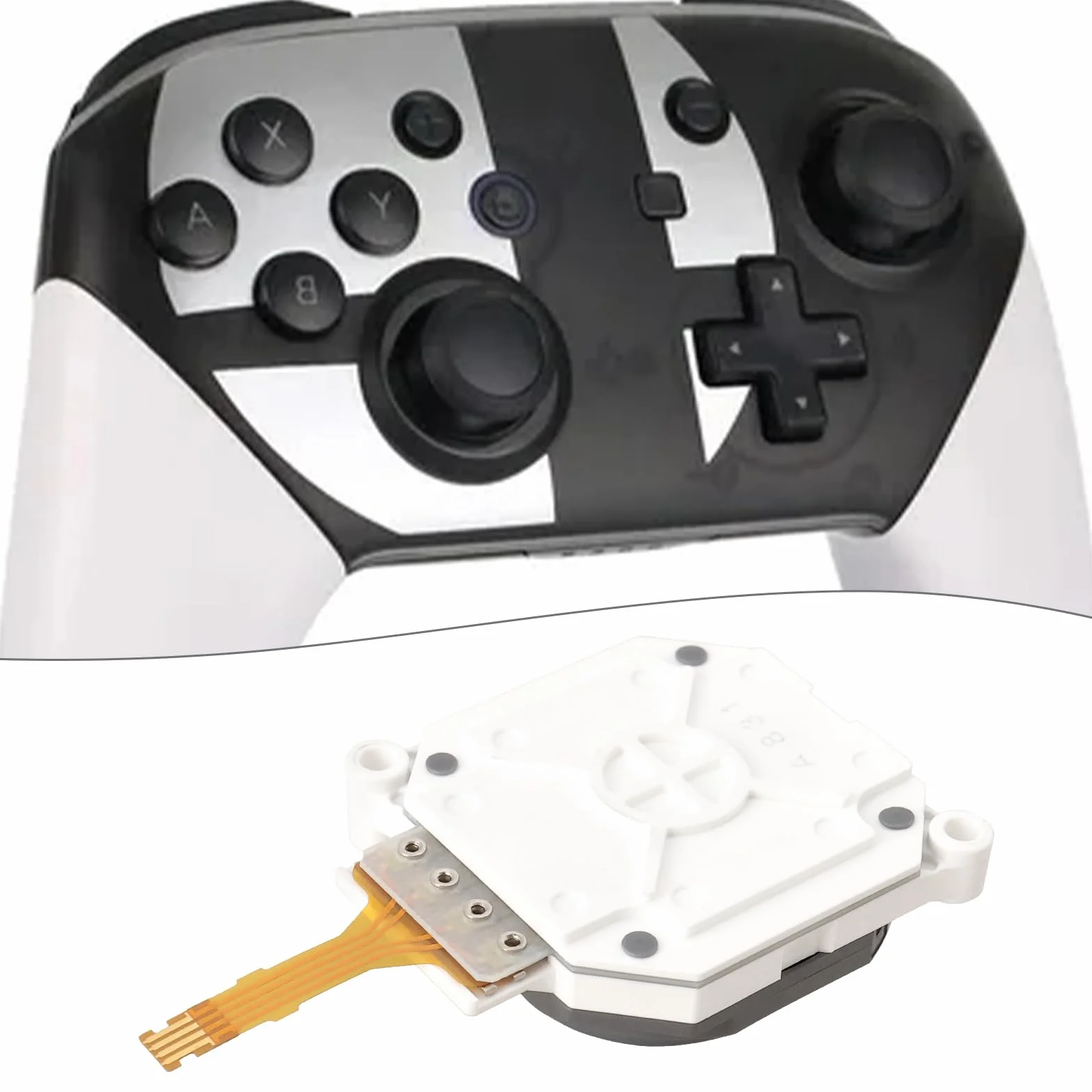 OTOTEC Analogowy drążek na kciuk, joystick i nasadka kołyskowa, kompatybilna z 3DS/XL LL 25 x 22 mm, analogowy kontroler drążka do gamepada, analogowy kciuk