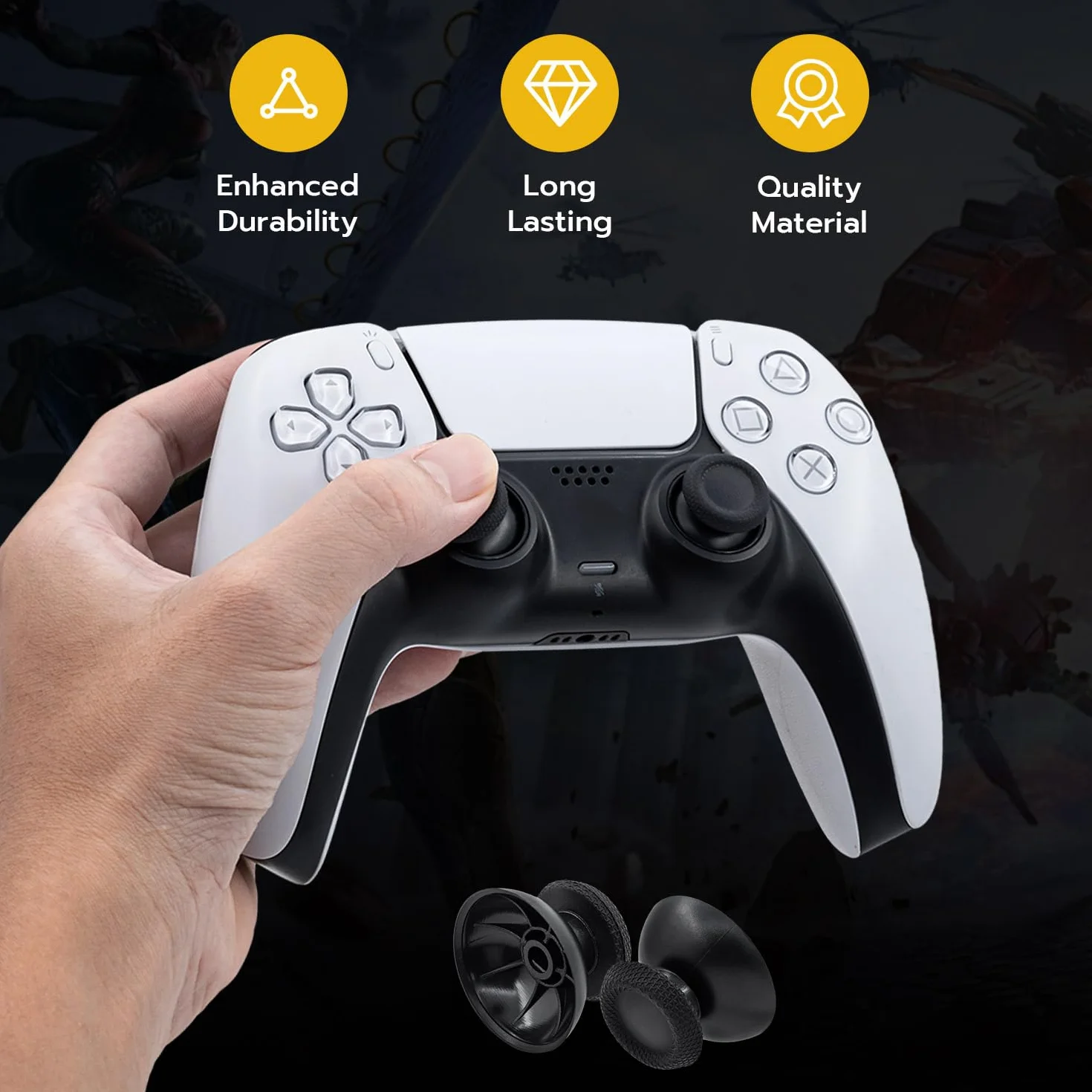 Drążki kontrolera PS5, gałki kciukowe, joysticki, gałki analogowe i zestaw narzędzi do naprawy joysticka kontrolera PS5