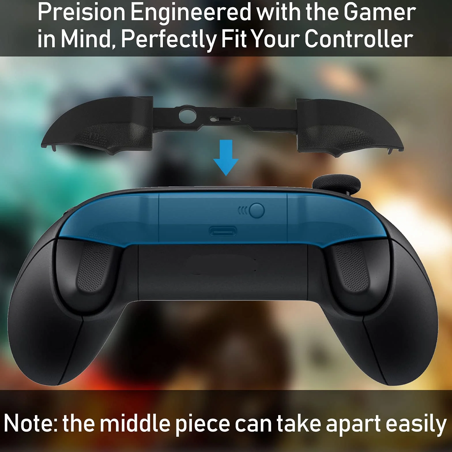 EEEKit Zapasowe Etui Bumper LB RB LT RT Buttons ze Śrubokrętem T6 T8, Zestaw Naprawczy Kompatybilny z Xbox Series X i S Controller