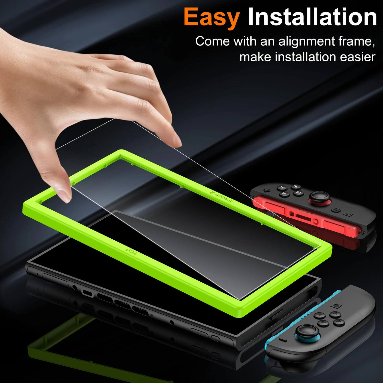 Matowe szkło ochronne do Nintendo Switch, 9H Matte Screen Protector Anti-Fingerprint & ochrona przed oślepieniem (2025, 2 sztuki)