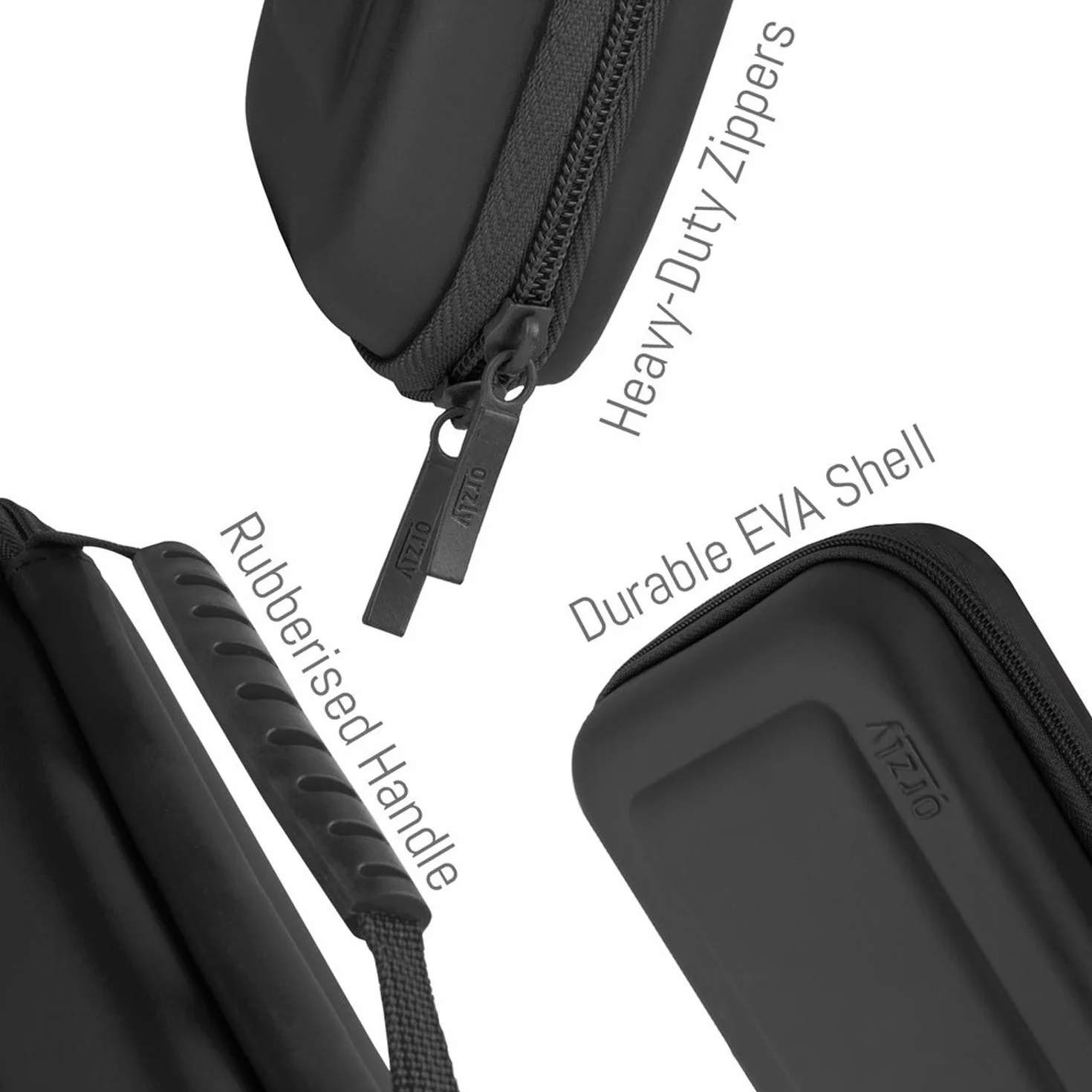 Orzly Torba do przenoszenia Nintendo Switch Lite (model 2019), twarda obudowa, przenośna torba podróżna z miejscem do przechowywania akcesoriów i nabojów do gier, czarny