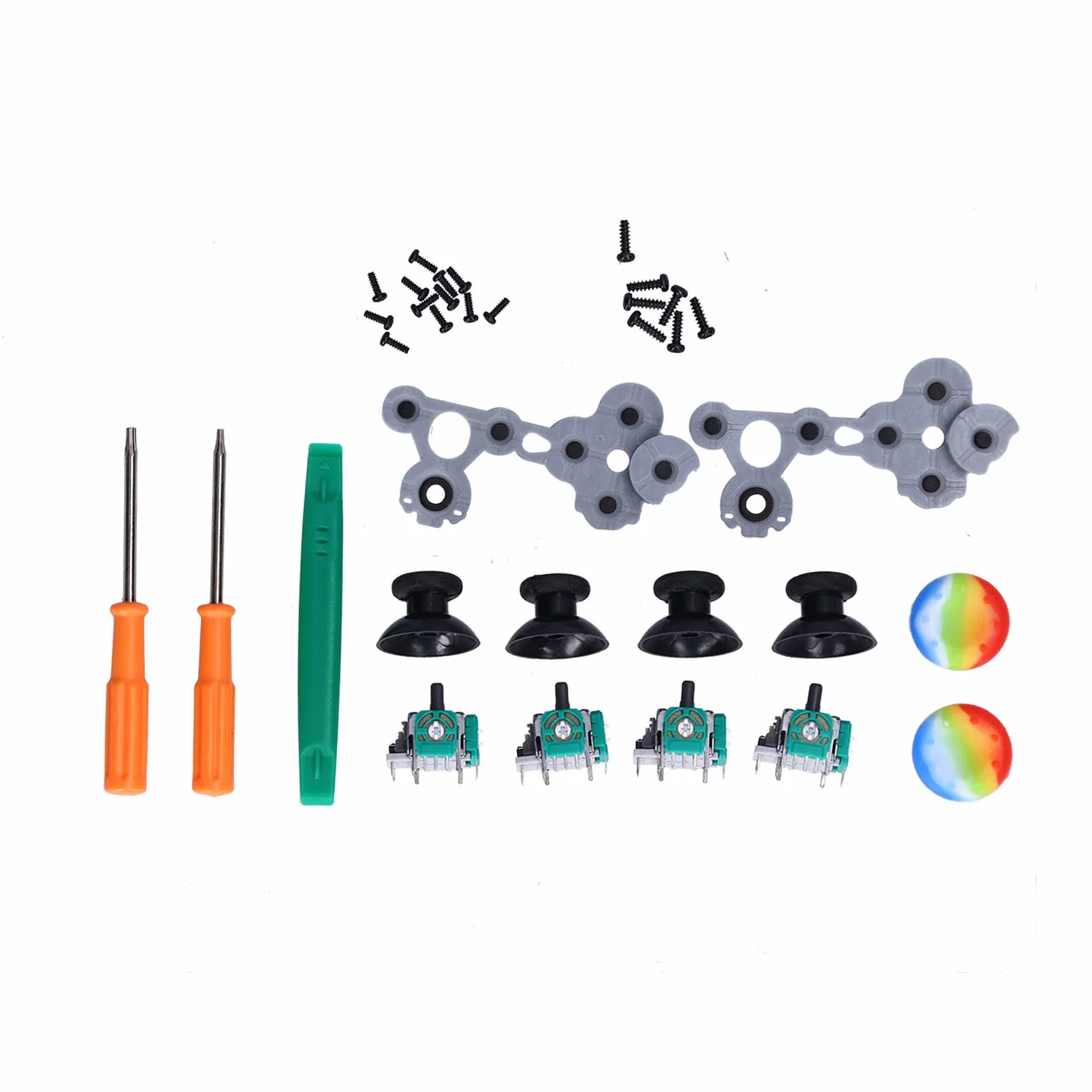 QM21070941 Zestaw Joysticka Analogowego do Kontrolera do One, Zamienne Części Naprawcze Moduł Czujnika 3D Drążka Kciuka z Zestawem Narzędzi do śrubokrętów do Konsoli One/S/X