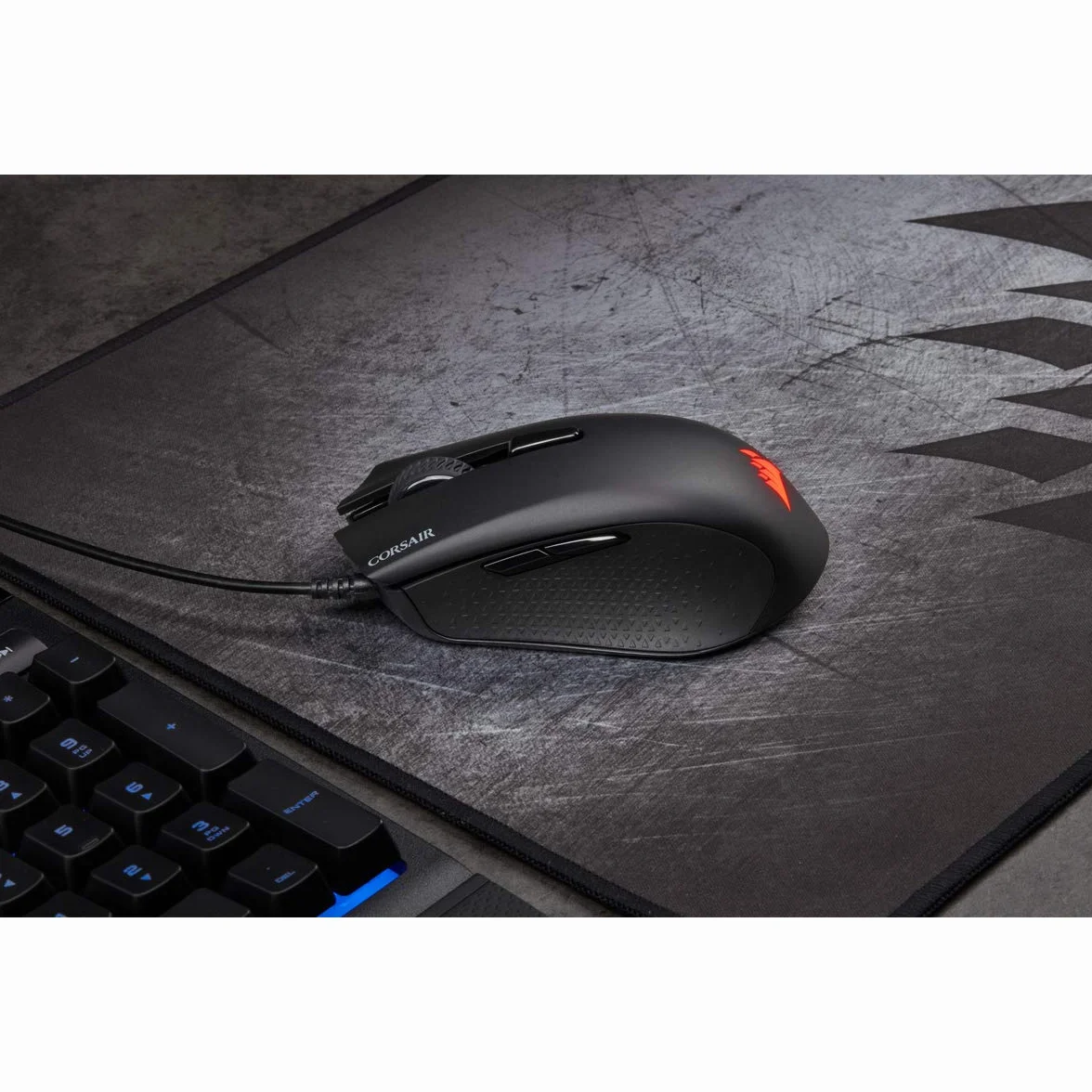 Corsair Harpoon RGB PRO, FPS/MOBA Gaming Mouse, Black, Backlit RGB LED, 12000 DPI, Optical