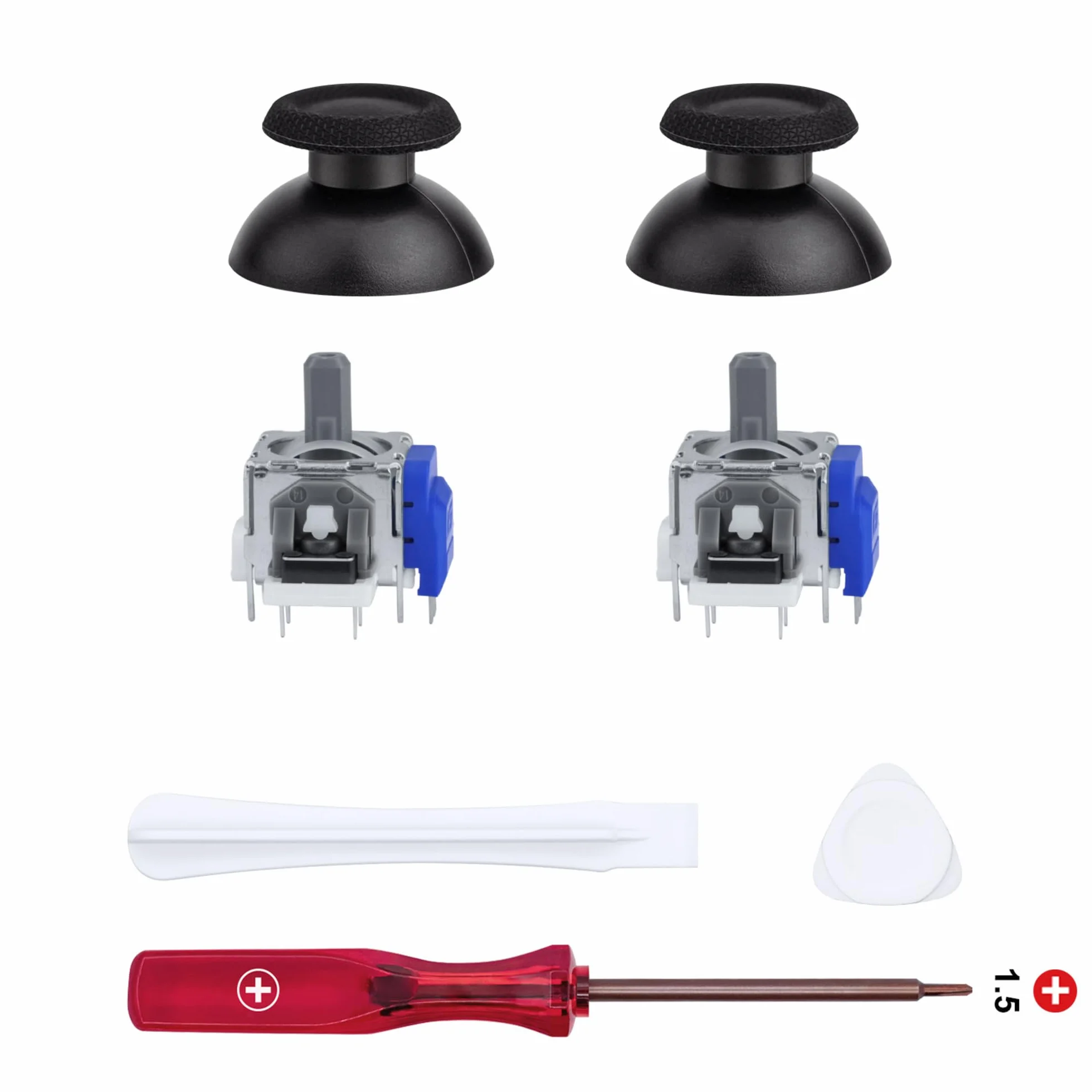 Mcbazel TMR elektromagnetyczne joysticki narzędzie zastępcze do kontrolera PS5, akcesoria zamienne z analogową nasadką 3D do kontrolera PS5 DualSense / DualSense Edge