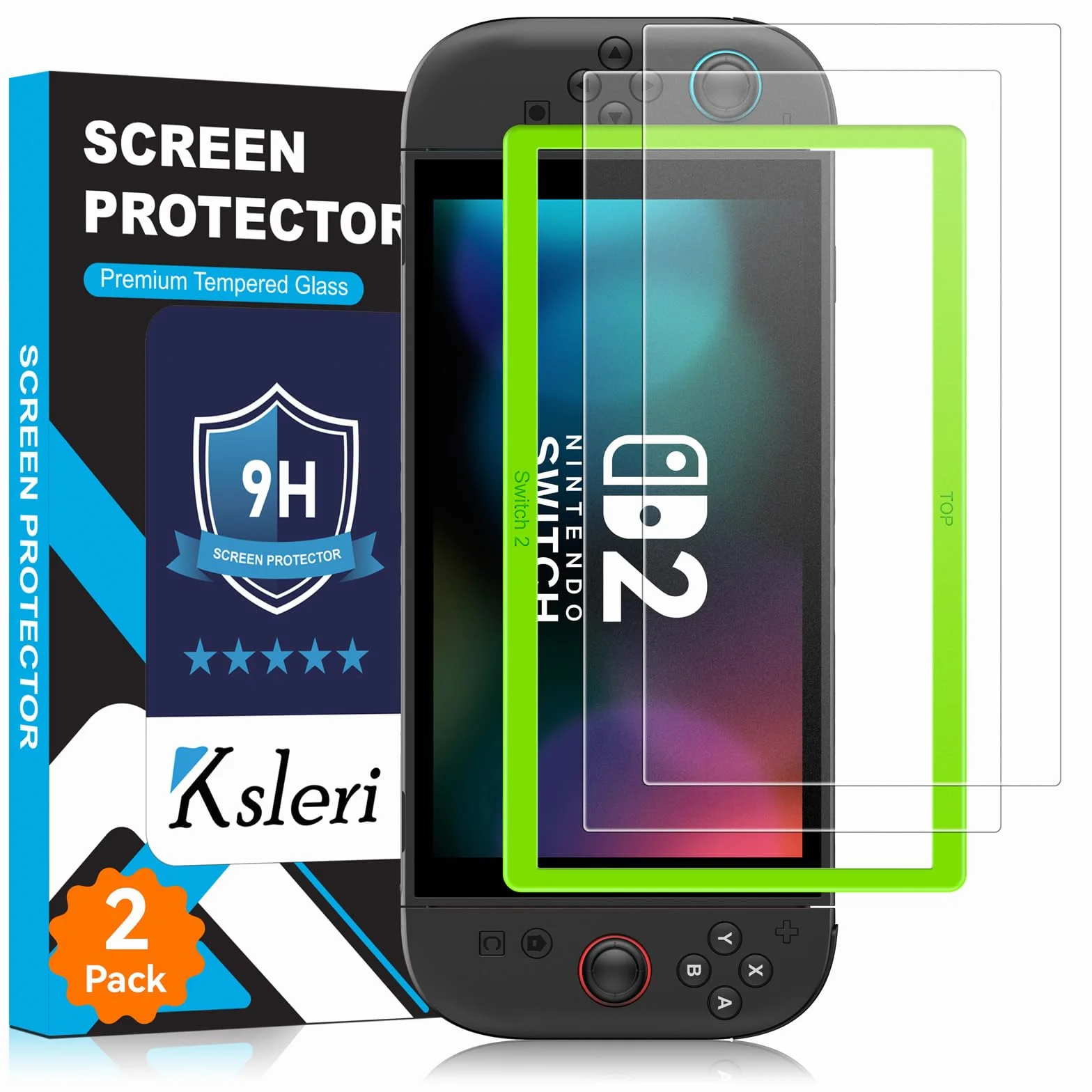 Matowe szkło ochronne do Nintendo Switch, 9H Matte Screen Protector Anti-Fingerprint & ochrona przed oślepieniem (2025, 2 sztuki)