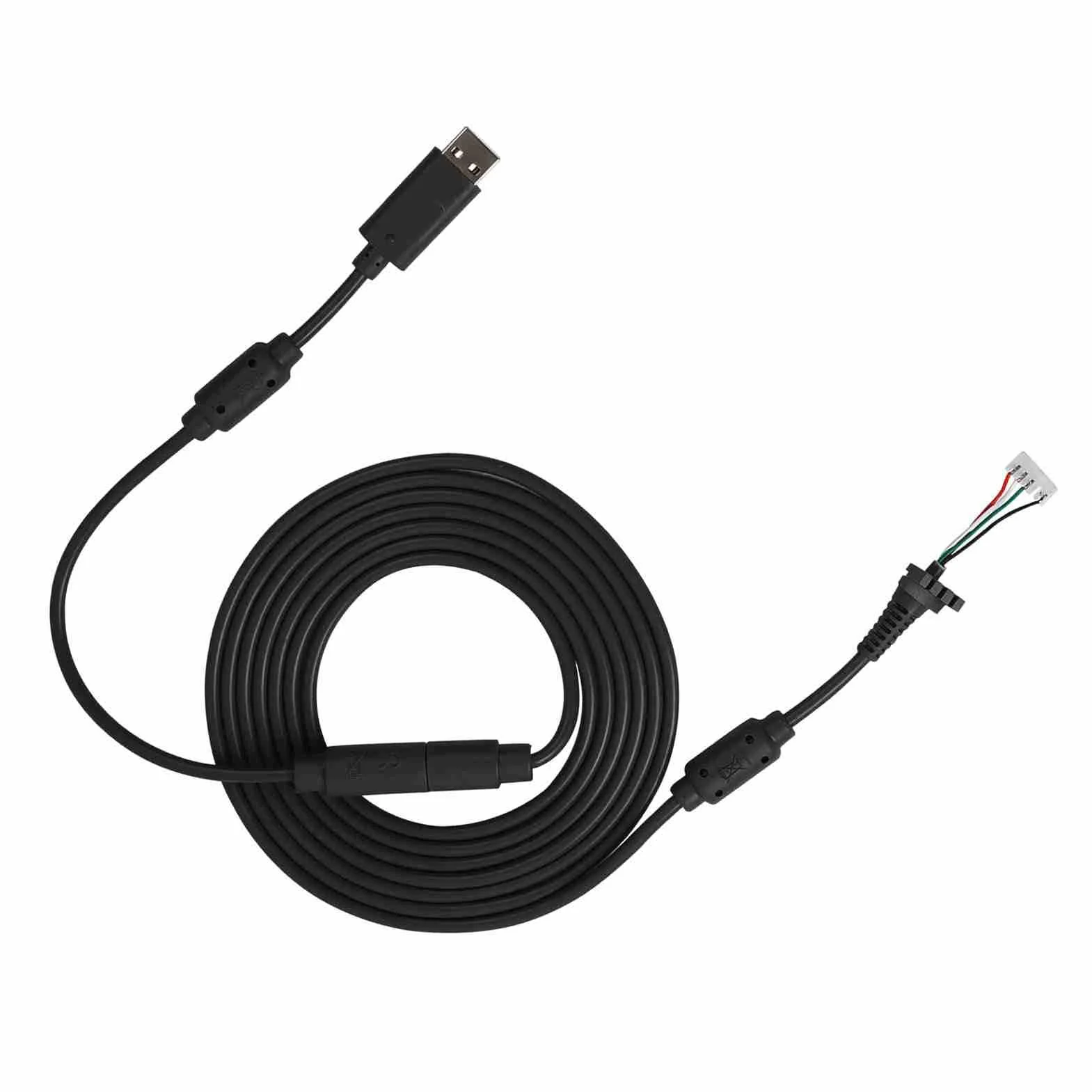 Generic Kabel Zastępczy do Gamepada 360 Adapter Odłączany, Trwały Przewód Zastępczy USB 4Pin do Kontrolera, długość 8,2 Stopy, dla Graczy (BLACK)