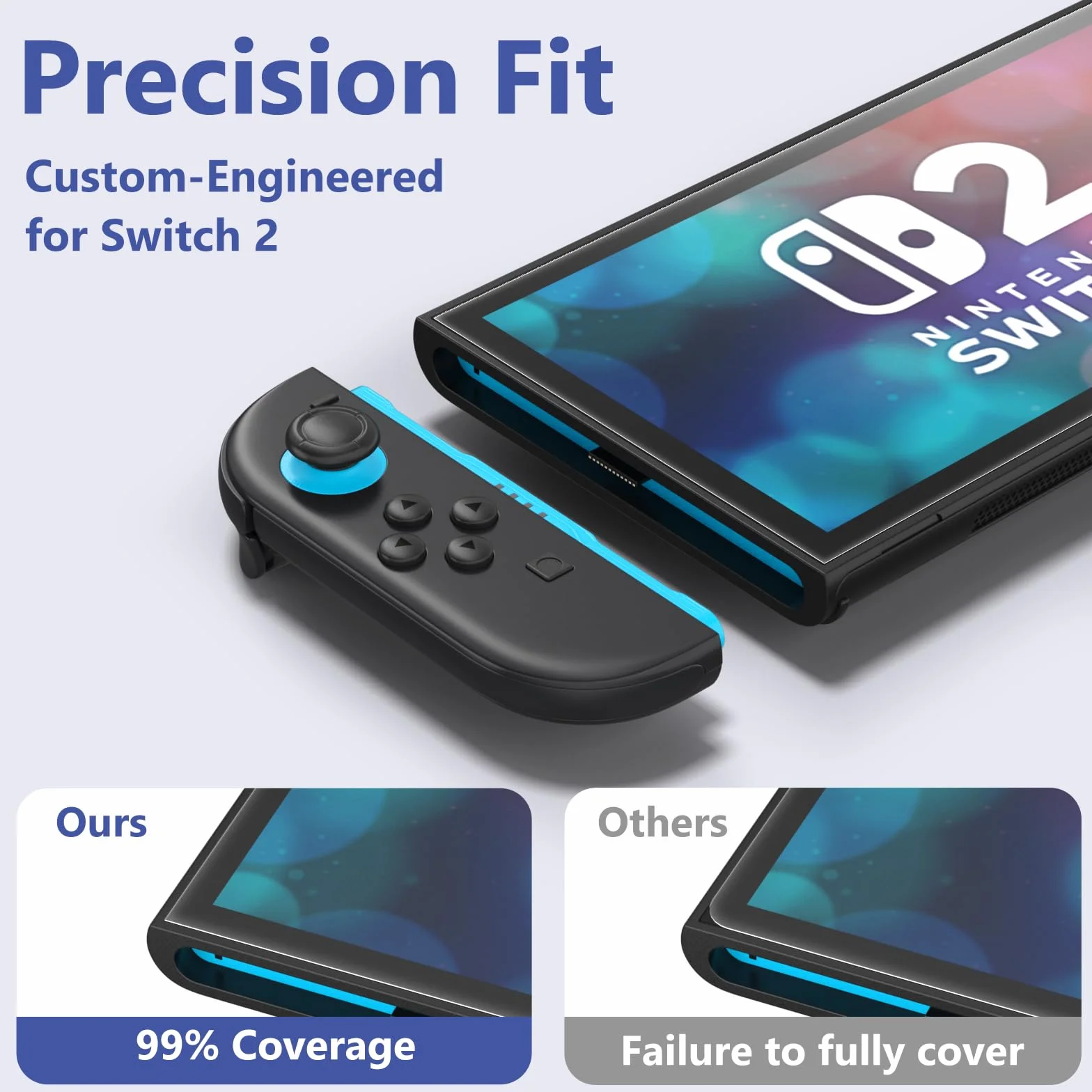 Vancle Szkło hartowane do Nintendo Switch 2 2025, [twardość 9H], wysokoaluminowe szkło pancerne z ramą montażową, kompletny zestaw instalacyjny, bez pęcherzyków, odporne na zarysowania, Ultra HD do