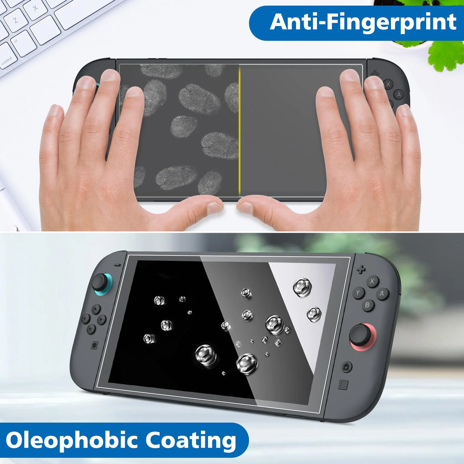 FINTIE 2 sztuki folii ochronnej do Nintendo Switch 2 (2025), przezroczysta HD twardość 9H, odporna na zarysowania, folia ochronna na wyświetlacz, folia ochronna na wyświetlacz, do Switch 2025 ekran