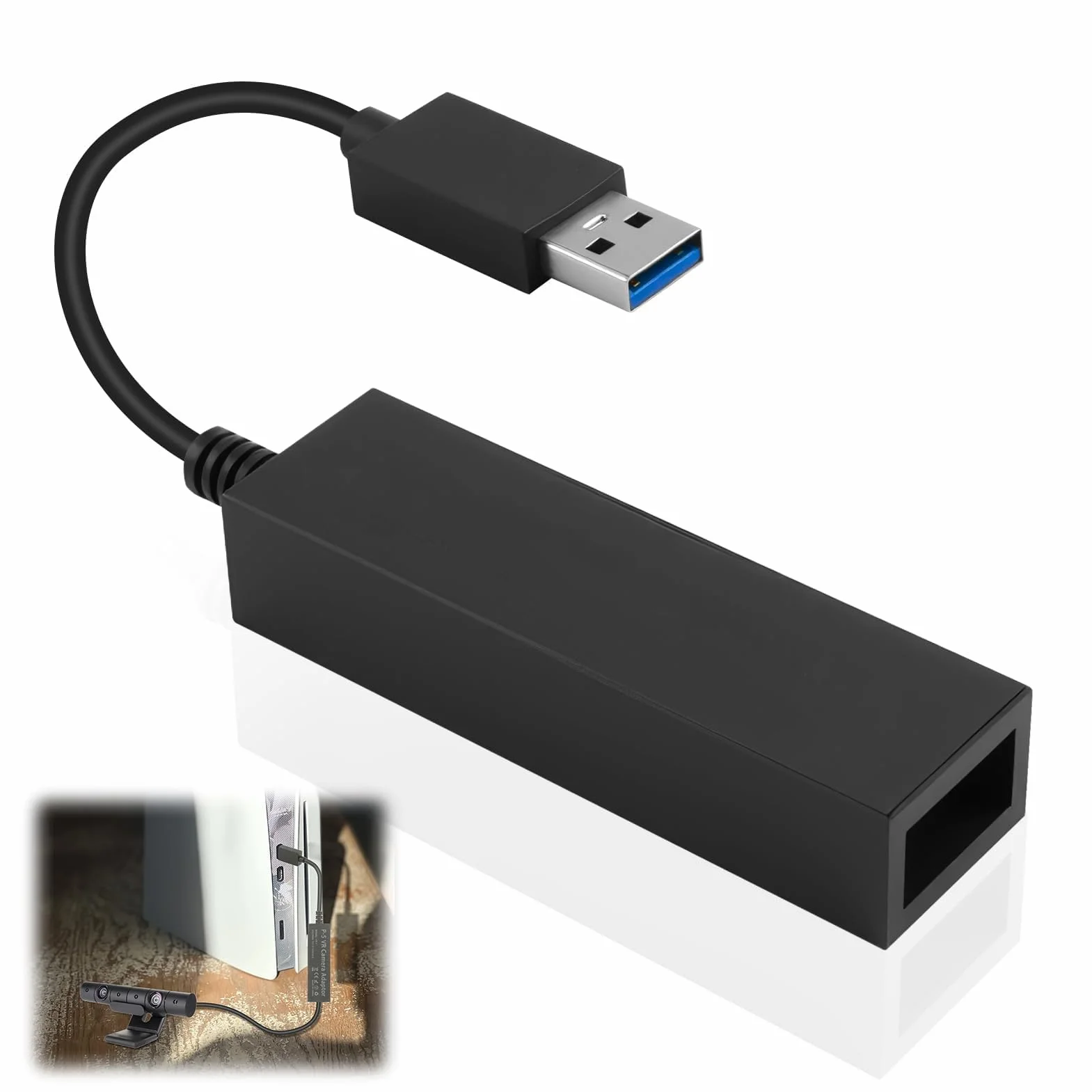 Hemlosk Adapter kamery do PS5 PSVR, USB 3.0, kompatybilny z PS4 PSVR i PS5
