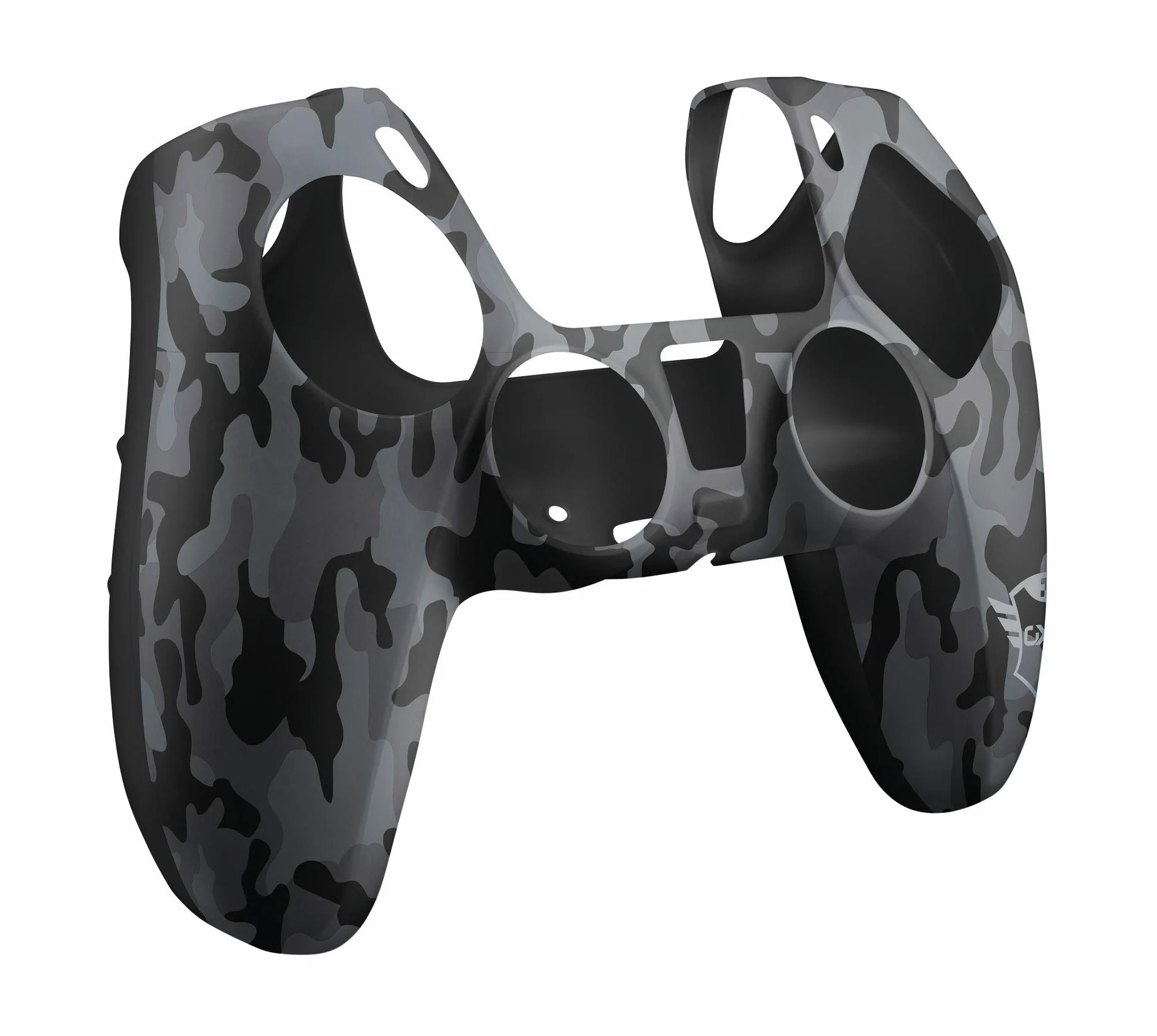 Trust Gaming GXT 748 PS5 skórka kontrolera, antypoślizgowa silikonowa osłona do bezprzewodowego kontrolera DualSense PlayStation 5, akcesoria ochronne do gamepada - czarny kamuflaż