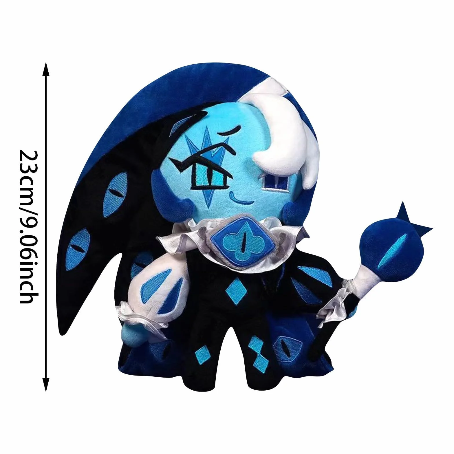 Pluszowa poduszka Cookie Run Kingdom Shadow Milk Cookie 25cm – kolekcjonerska lalka z postacią z gry, prezent dla fanów, dekoracja do pokoju dziecięcego