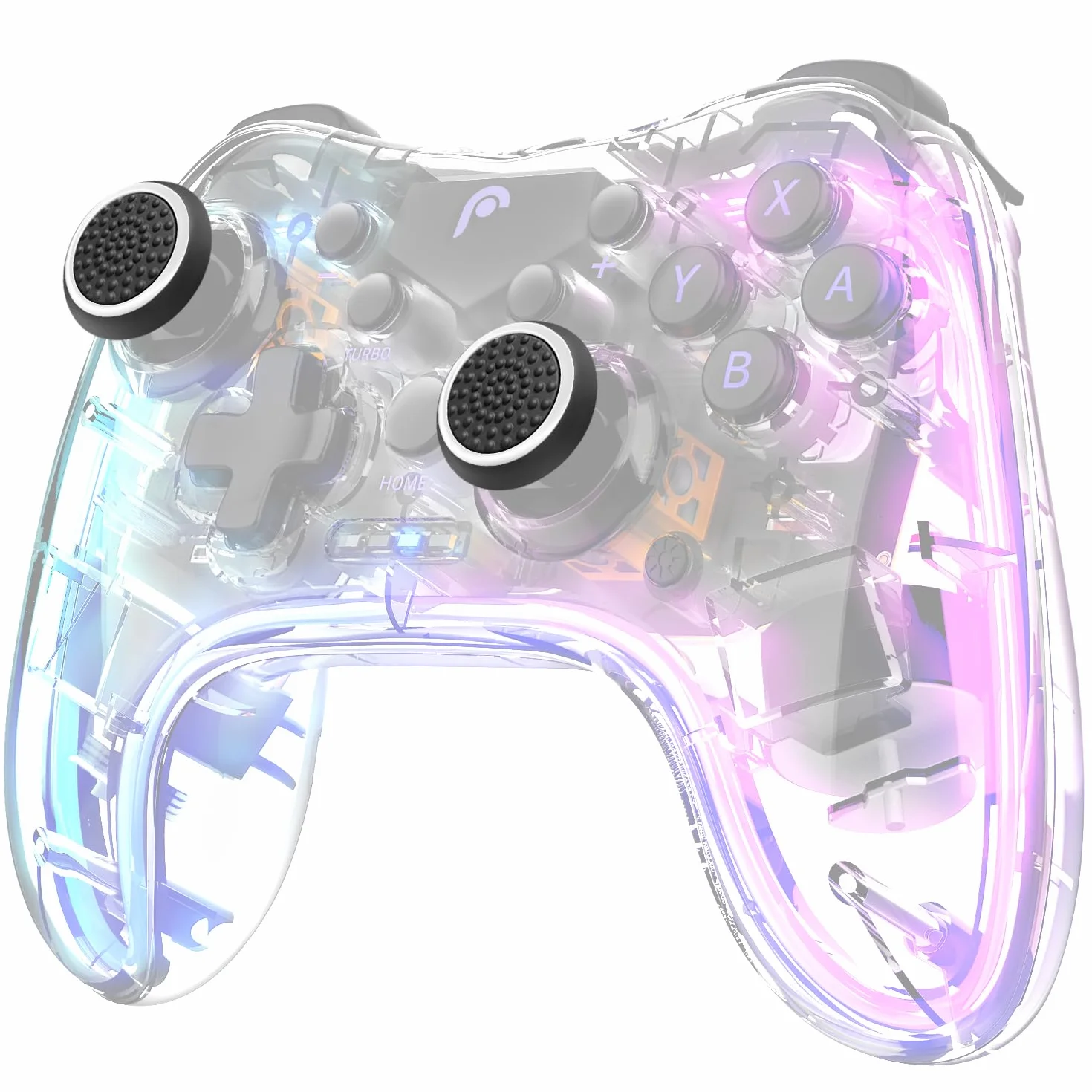 Fosmon Kij analogowy, joystick, nasadki Thumbstick, nakładka ochronna, uchwyty, nakładki silikonowe do PS4 | PS3 | Xbox ONE/ONE S | Xbox 360 | Nintendo Wii U Controller, Gamepad – biały/czarny – 2