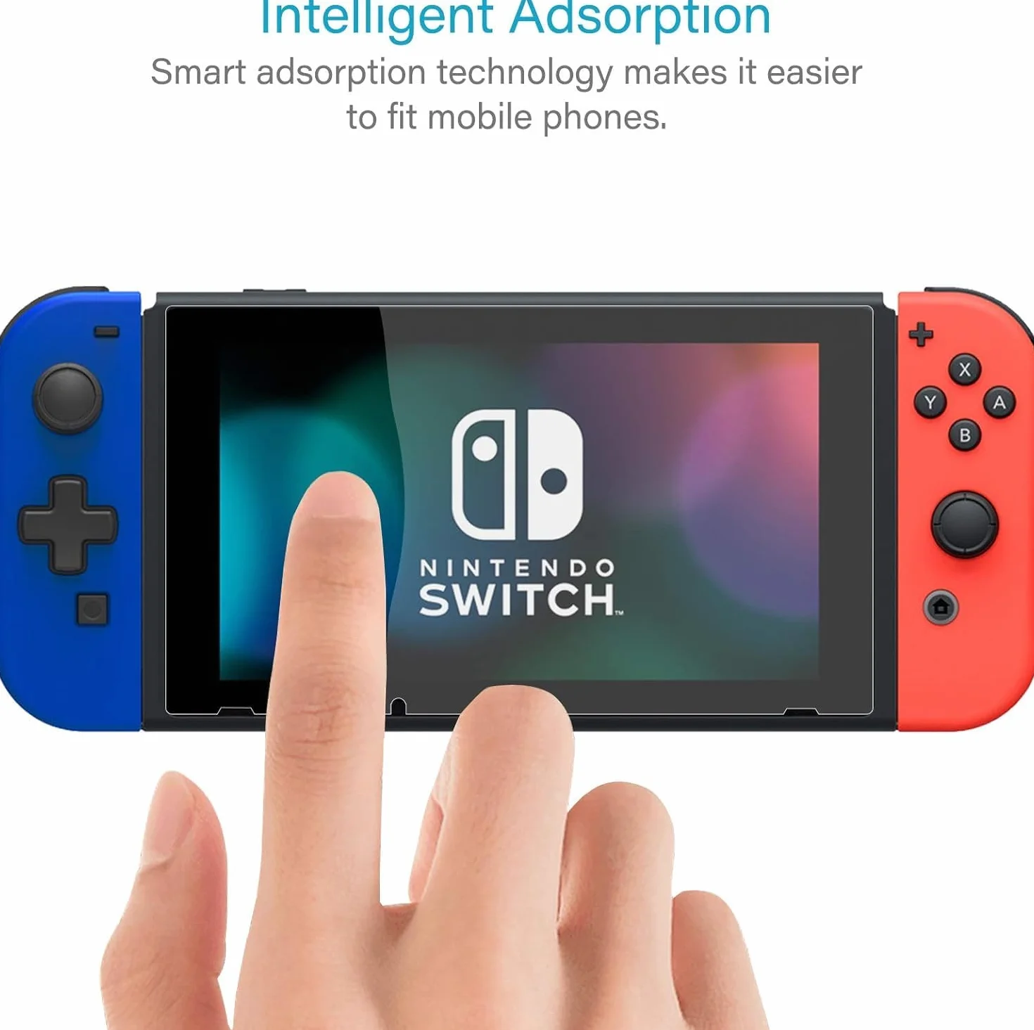 NEW'C 2 sztuki Szkło dla Nintendo Switch Hartowane i Folia Ochronna Ochraniacz Ekranu - Bez pęcherzyków powietrza, odporność na zarysowania