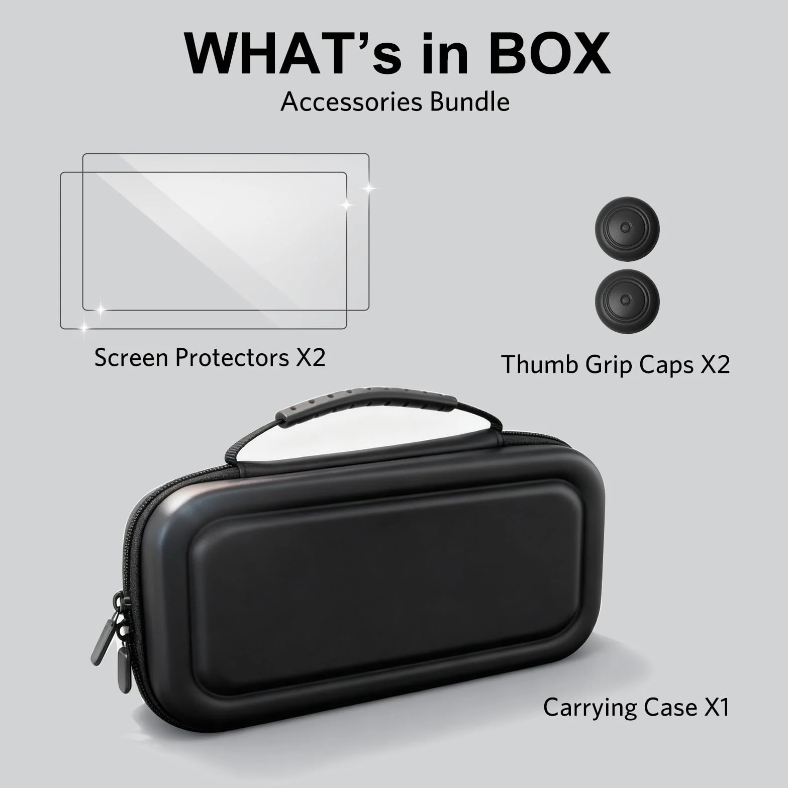 Etui CoBak do Nintendo Switch 2 (2025) | Twarda, podróżna saszetka na zamek błyskawiczny z miejscem na konsolę, akcesoria i 24 karty do gier/microSD | Wersja Gift Box (Czarny)