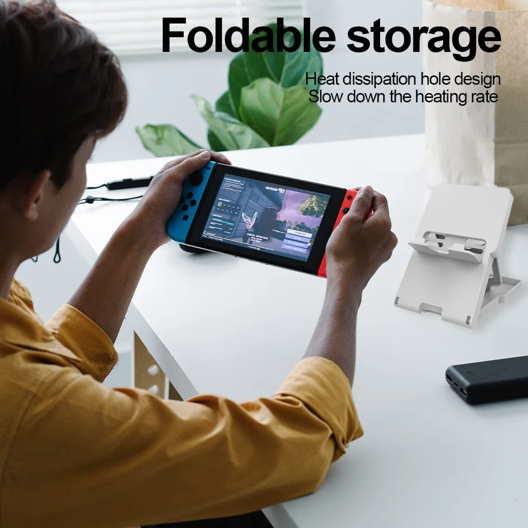 Kompaktowy uchwyt do Nintendo Switch/LITE/OLED z wysoką regulacją - czarny
