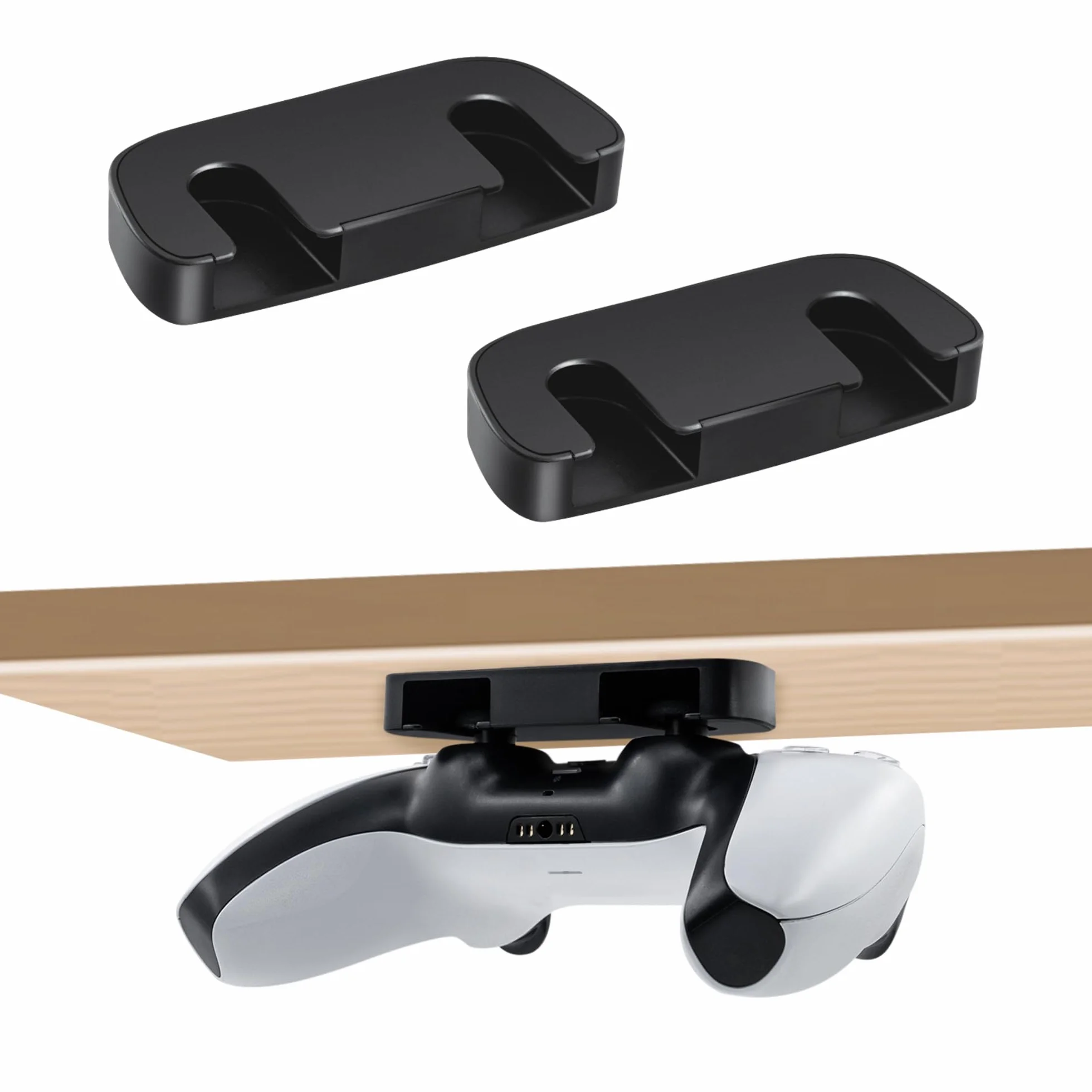2 szt. Uchwyt na kontroler PS5 Joystick, poziomy stojak na kontroler do gier planszowych i stojak do przechowywania z taśmą samoprzylepną do kontrolera PS4