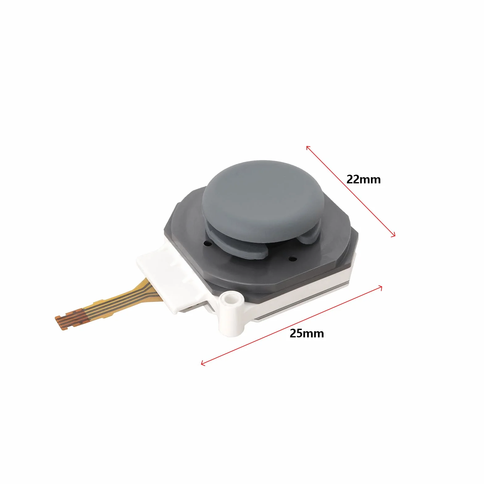 OTOTEC Analogowy drążek na kciuk, joystick i nasadka kołyskowa, kompatybilna z 3DS/XL LL 25 x 22 mm, analogowy kontroler drążka do gamepada, analogowy kciuk