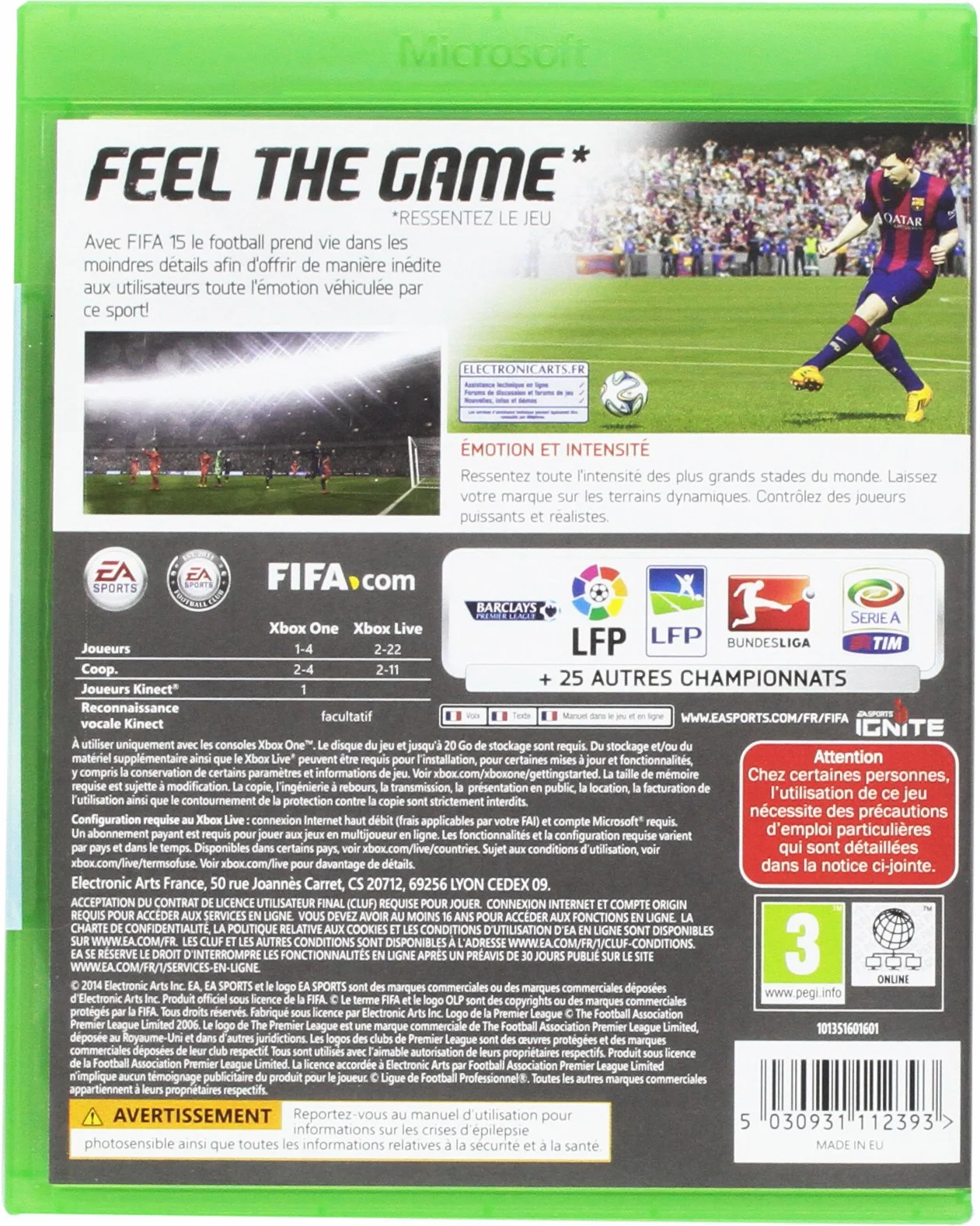 FIFA 15 XBOX Jedna gra