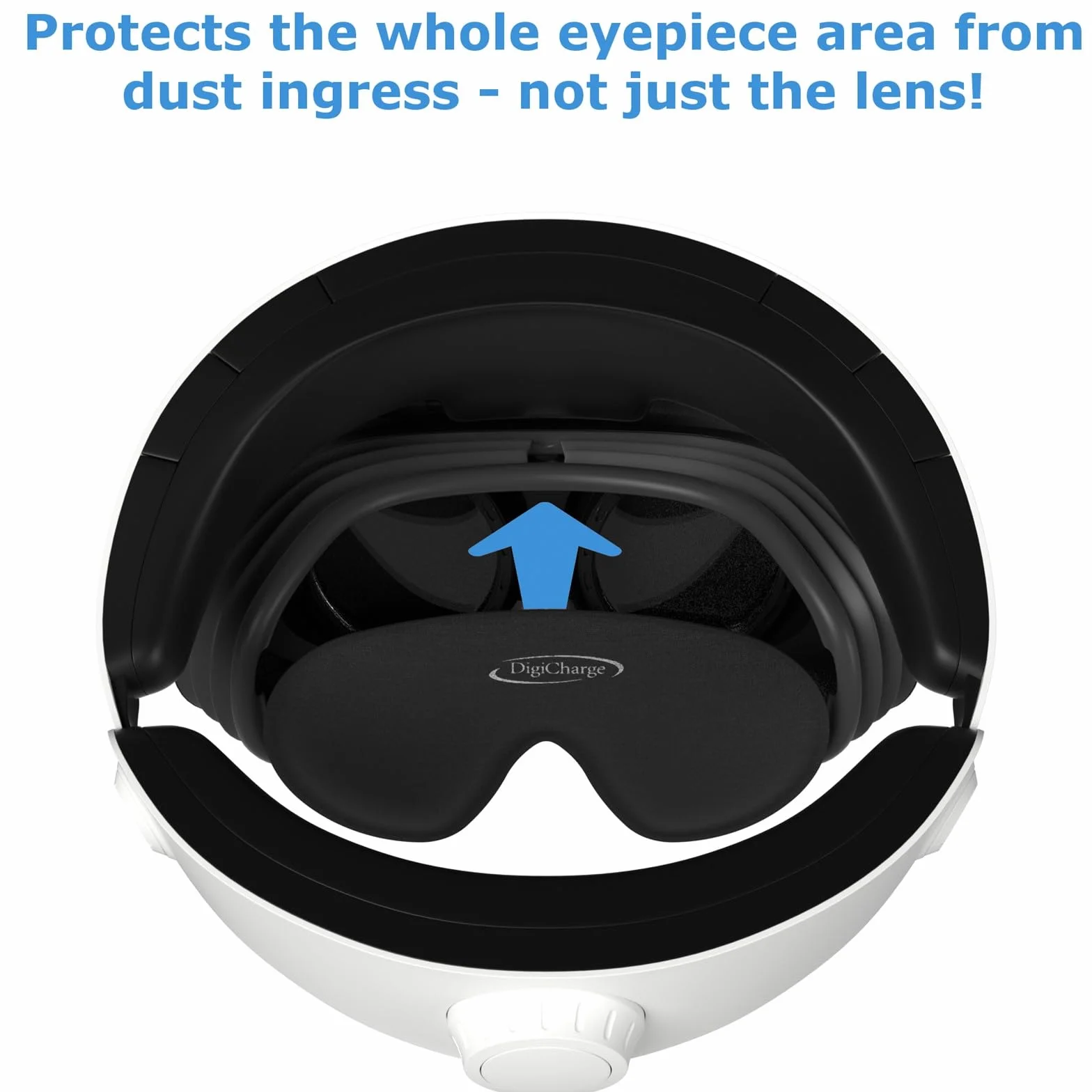 Digicharge Osłona obiektywu do PS VR2, PS VR 2, ochrona PSVR2, pyłoszczelna i odporna na zarysowania, pianka o grubości 14 mm, chroni wszystkie przed kurzem, w tym czujnik