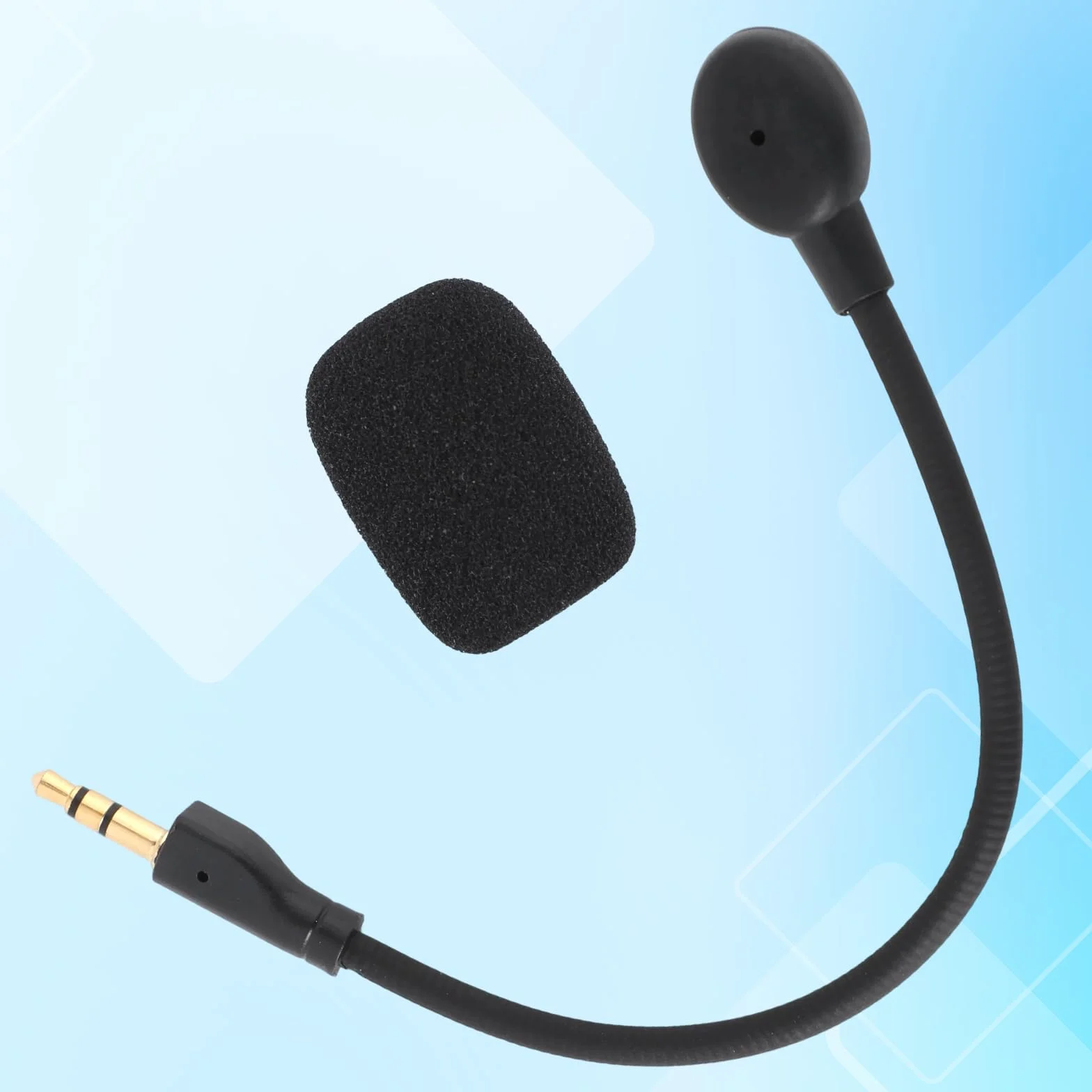 Zamienny Mikrofon do Logitech G Pro X1/X2, z 2 Zdejmowanymi Piankowymi Osłonami Akcesorium do Mikrofonu Gamingowego z Redukcją Szumów