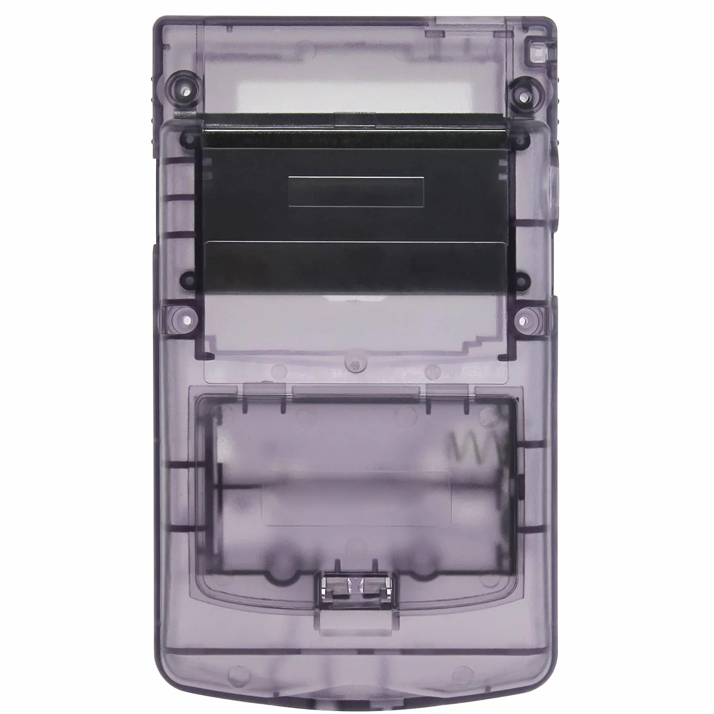 OSTENT Kompletna Obudowa Zastępcza do Nintendo GBC Gameboy Color konsoli, kolor przezroczysty fioletowy