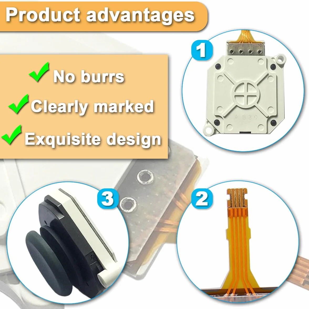 Analogowy moduł przycisku Joystick 3D z wymianą nakładki na kciuk do Nintendo 2DS 3DS 3DS XL 3DS LL (nie dla nowego 3D