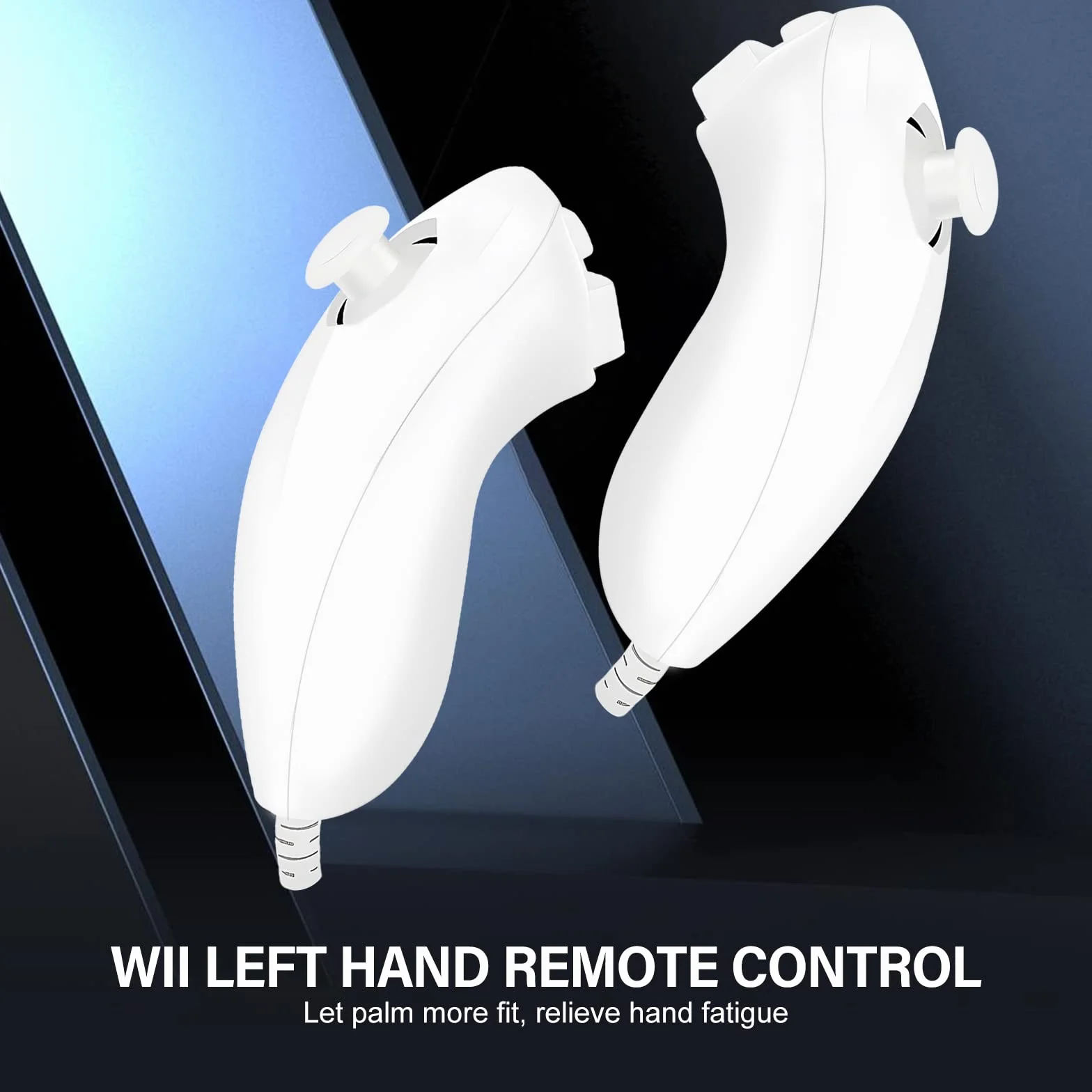 Sporgo 2 Pack Kontroler Nunchuk dla Wii U Gamepad, Prawy Nunchaku z Motion Plus, Zastępczy Kompatybilny