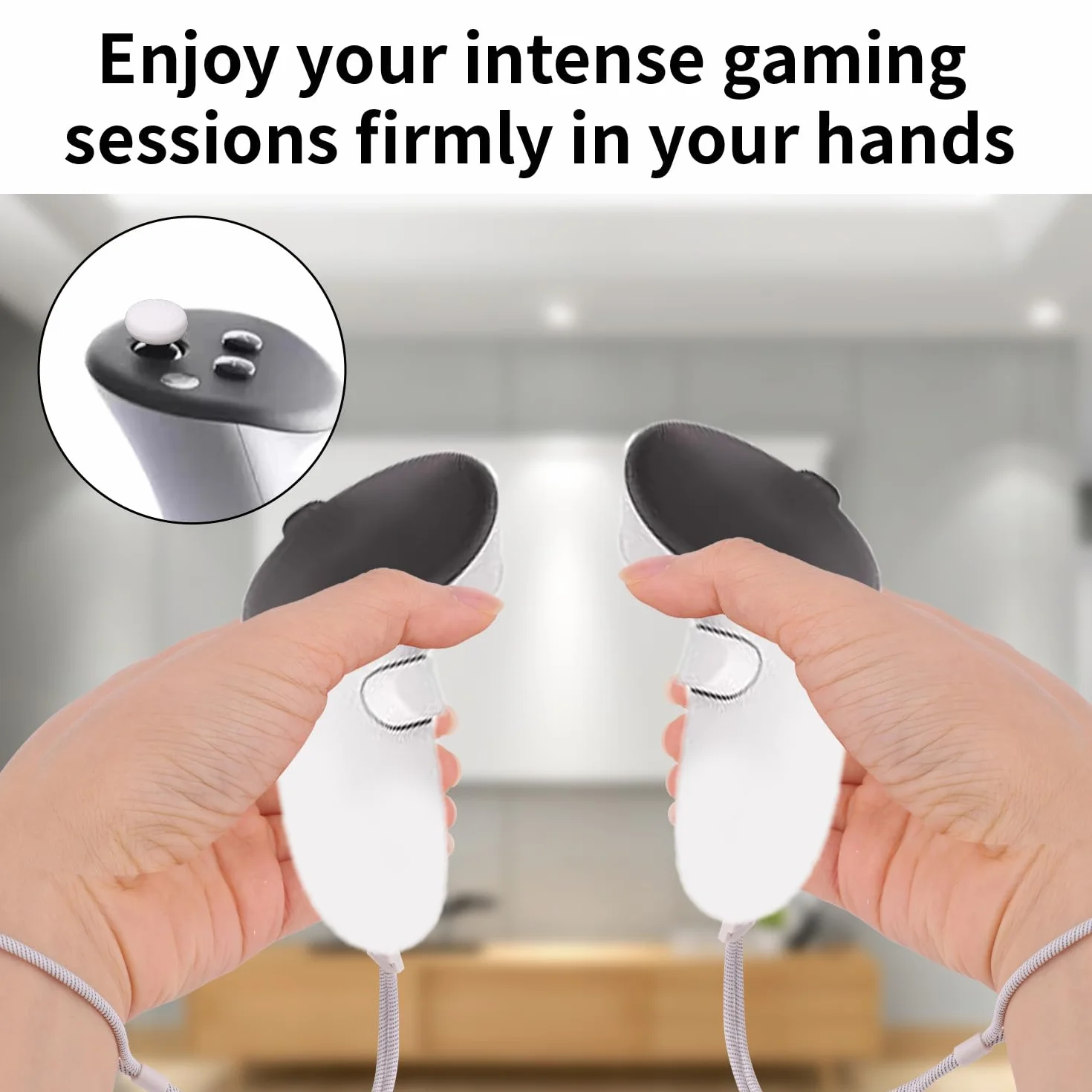2 Sztuki Wymiennych Pasków na Nadgarstek do Oculus Quest3, Regulowane Smycze Kontrolerów z Odporną na Zarysowania Osłoną Obiektywu Łatwe w Montażu Akcesoria VR do Oculus 3