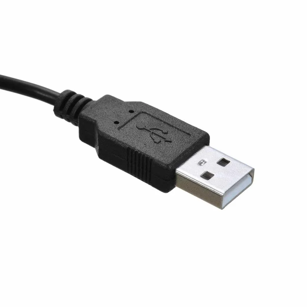 OcioDual Kabel ładujący USB DC Kabel do ładowania kompatybilny z PSP 1000 PSP 2000 PSP 3000, głośniki, kamery bezpieczeństwa, uniwersalna ładowarka do baterii, 5 V, 2A, USB 2.0, czarny 1,2 m