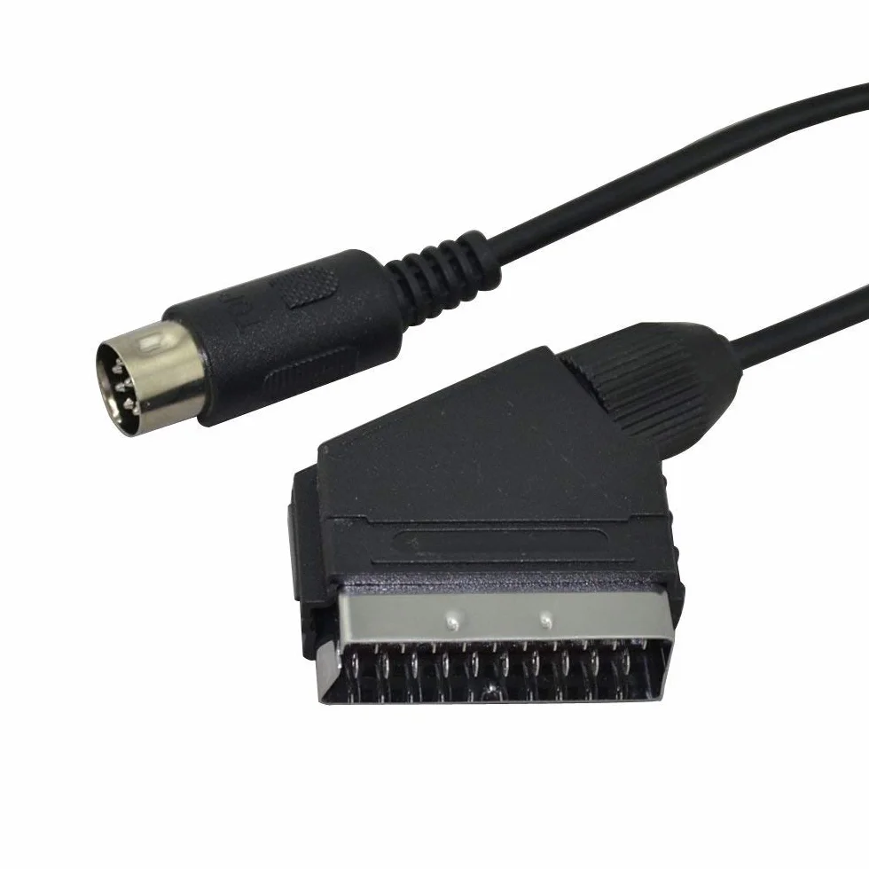 WICAREYO Kabel RGB SCART 1.8 m, Kompatybilny z Megadrive 2 Konsolą