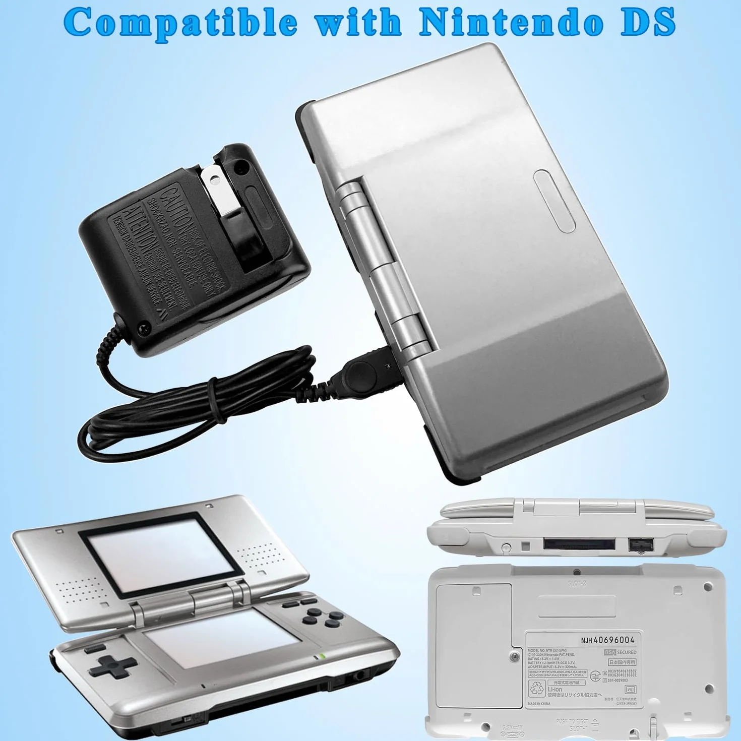 OSTENT US AC Home Wall zasilacz ładowarka kabel adaptera do Nintendo DS NDS GBA SP