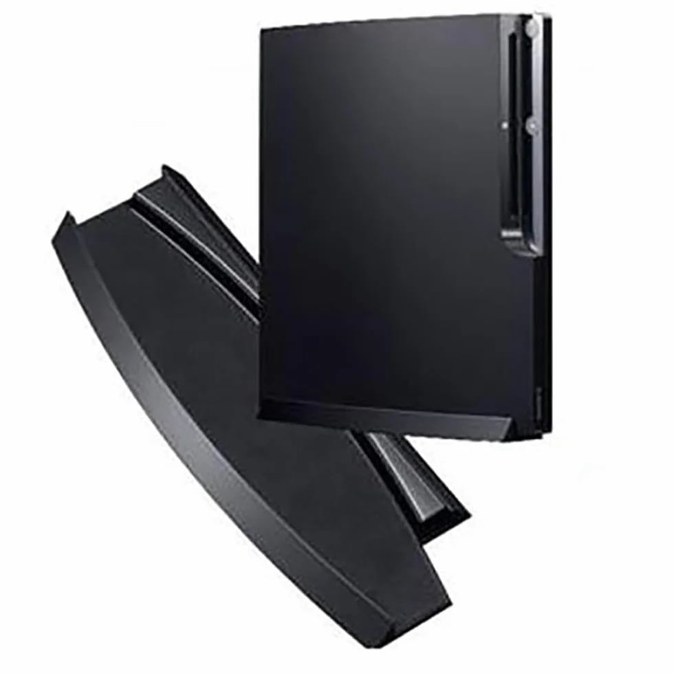 OSTENT Skid Proof Konsola pionowa Uchwyt kompatybilny dla Sony Playstation 3 PS3 Slim Konsola do gier wideo Kolor Czarny
