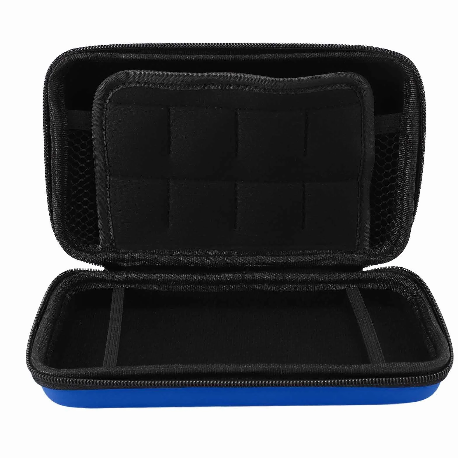 Fafeicy Konsole Gier, Obudowa Podróżna, Przenośne Kieszenie Wewnętrzne -game -game Chonsole Wsparcie Przycisk Wodoodporność dla Nowych 2DS XL (BLUE)
