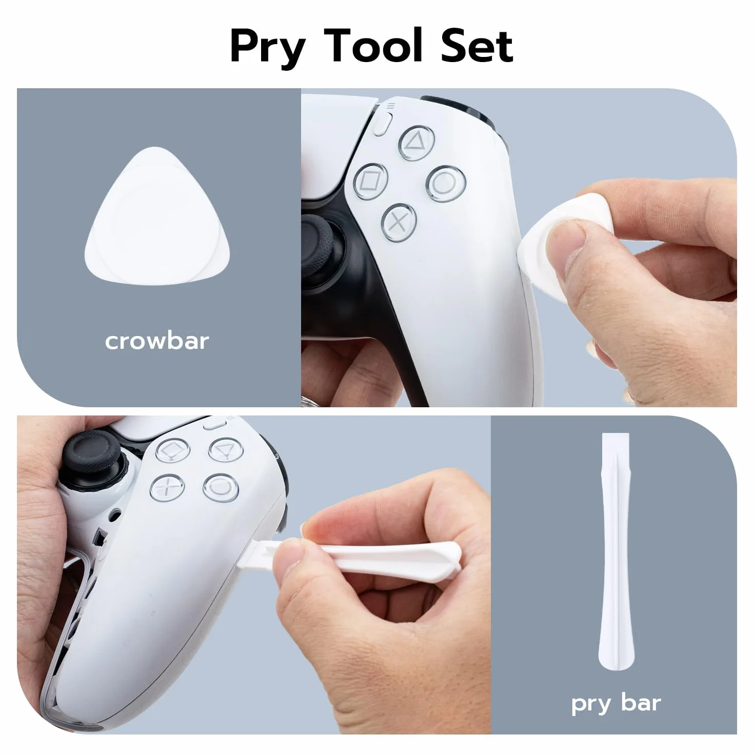 Mcbazel TMR elektromagnetyczne joysticki narzędzie zastępcze do kontrolera PS5, akcesoria zamienne z analogową nasadką 3D do kontrolera PS5 DualSense / DualSense Edge