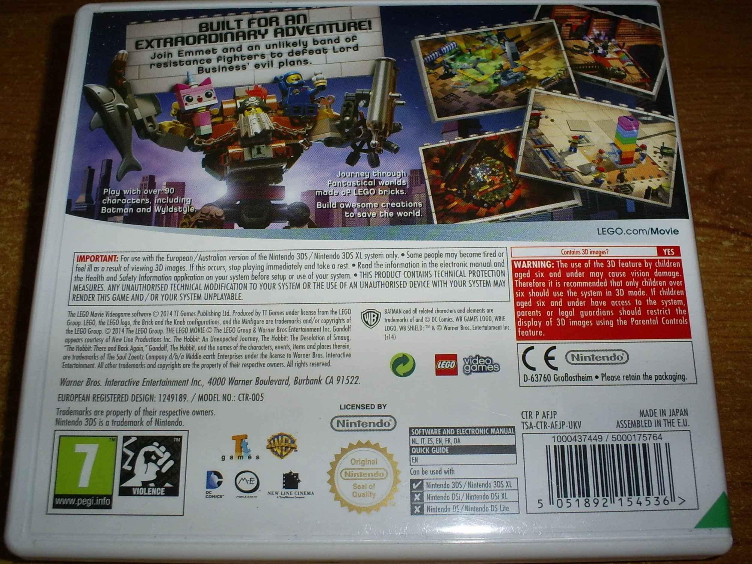 Lego Movie: The Videogame (DELETED TITLE) /3DS
