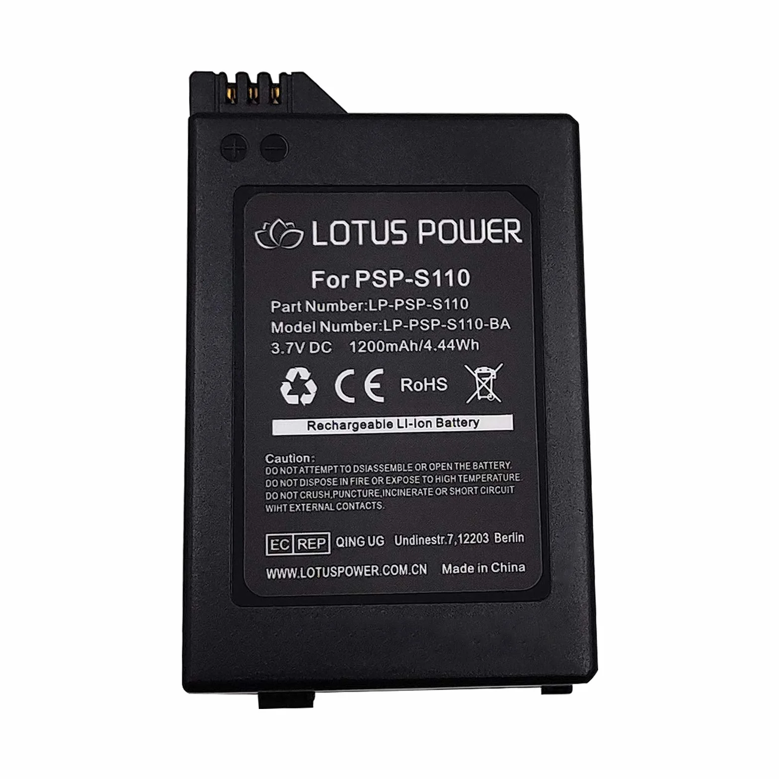 PSP-S110 akumulator zastępczy 1200 mAh 3,7 V akumulator litowo-jonowy do konsoli do gier Sony Playstation, PSP2000 (PSP Slim&Lite) PSP2004 PSP2003 PSP2001 PSP3004 PSP3003 PSP3001