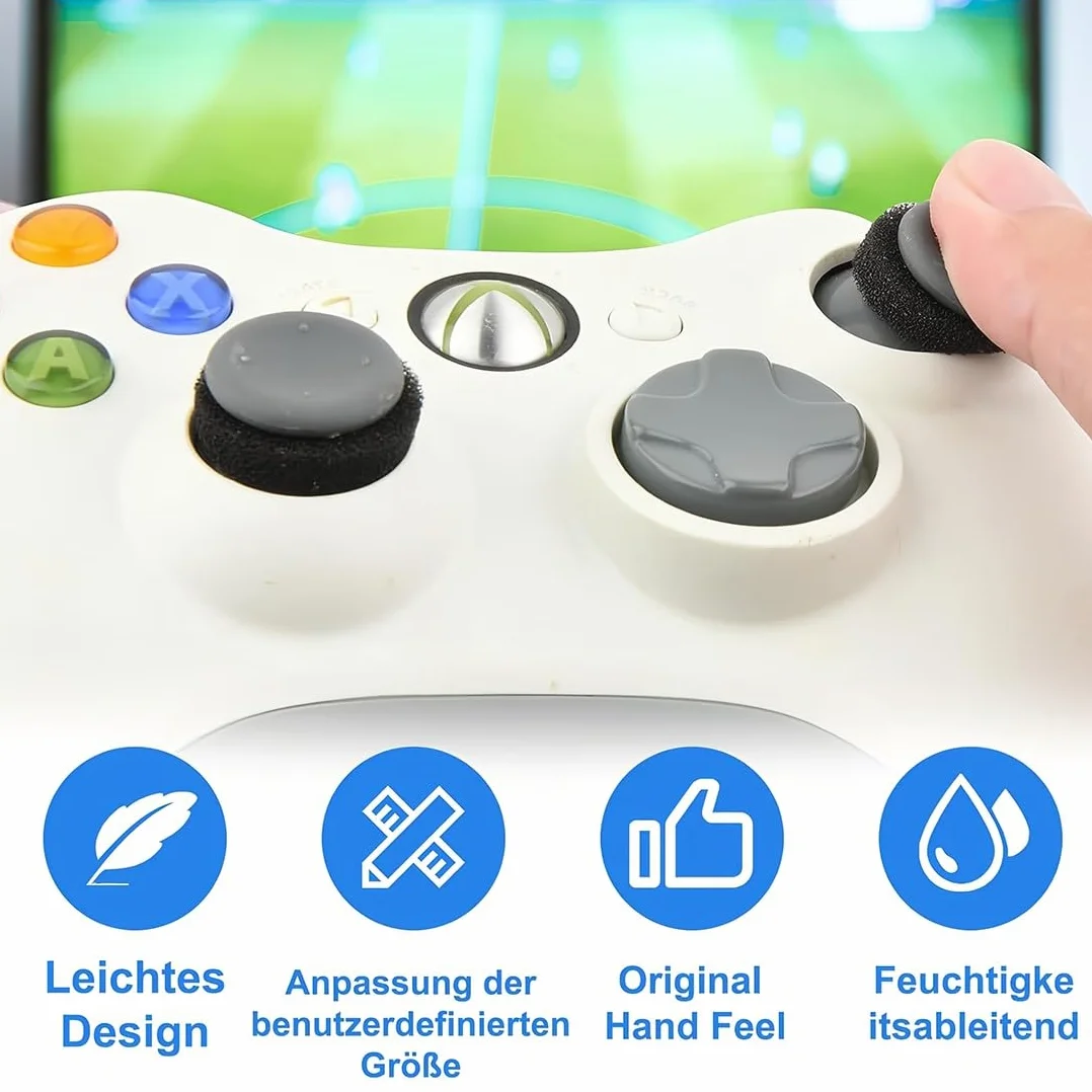 32 szt. precyzyjnych pierścieni do PS5, Steam Deck, PS4, Xbox Series X/S, Xbox One, Switch, Switch OLED, Switch Pro, ROG Ally, analogowe pierścienie do kijów, 8 poziomów oporu