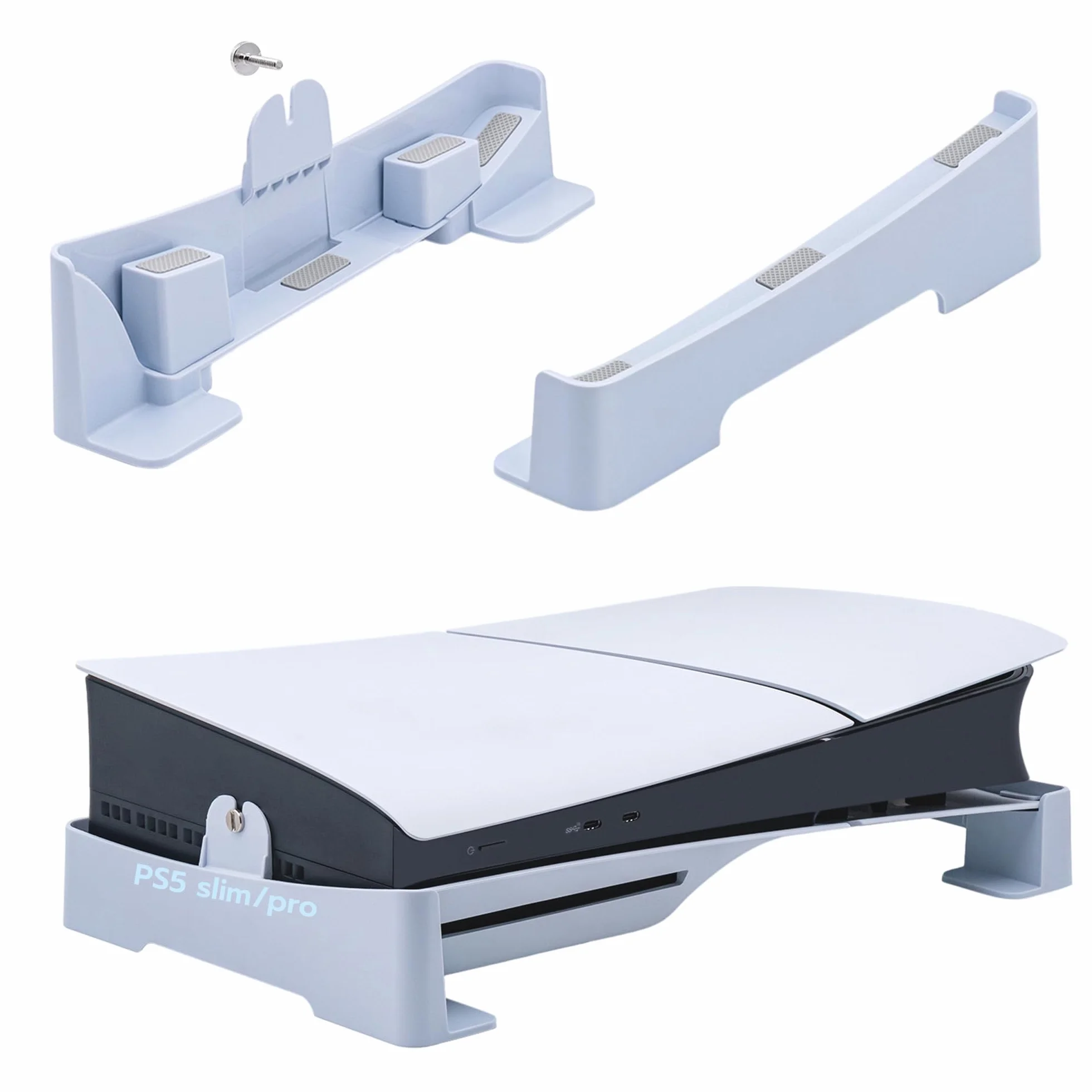 Wigearss PS5 Slim PS5 Pro uchwyt poziomy, stojak poziomy do konsoli PS5 Slim/PS5 Pro, nie pasuje do PS5