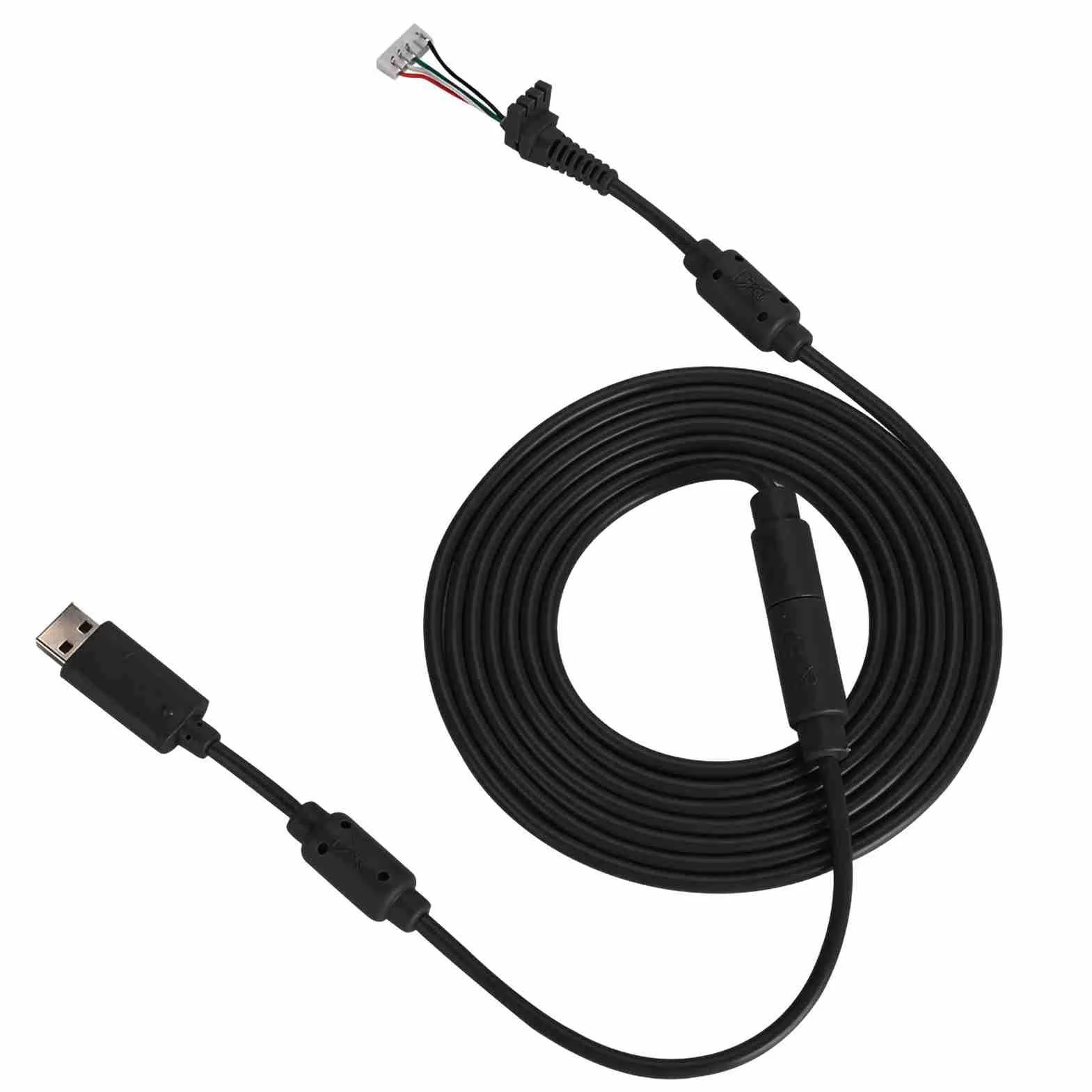 Generic Kabel Zastępczy do Gamepada 360 Adapter Odłączany, Trwały Przewód Zastępczy USB 4Pin do Kontrolera, długość 8,2 Stopy, dla Graczy (BLACK)