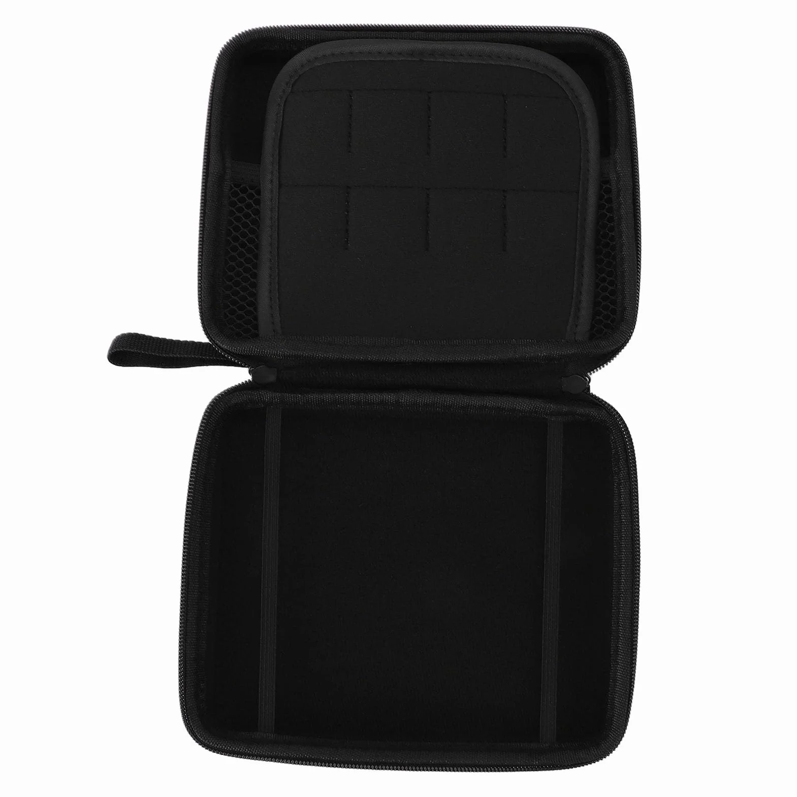 LiebeWH Walizka Transportowa 2DS Odporna na Wstrząsy Twarda Skorupa z 8 Uchwytami na Karty do Gier, Przenośna Torba konsolę do Gier Podróży, PU, ​​materiał EVA (BLACK)