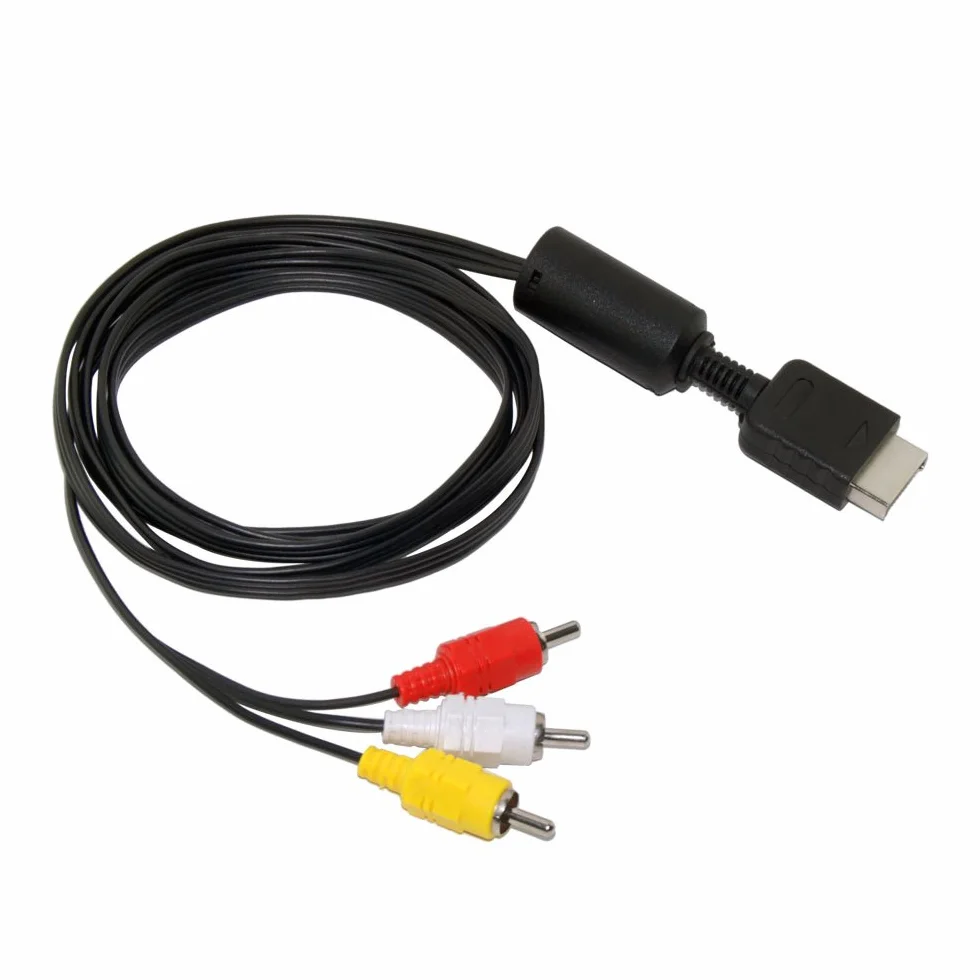 KABEL KOMPOZYTOWY WIDEO AUDIO RCA DO SONY PLAYSTATION PS 1 / PS2 / PS 3