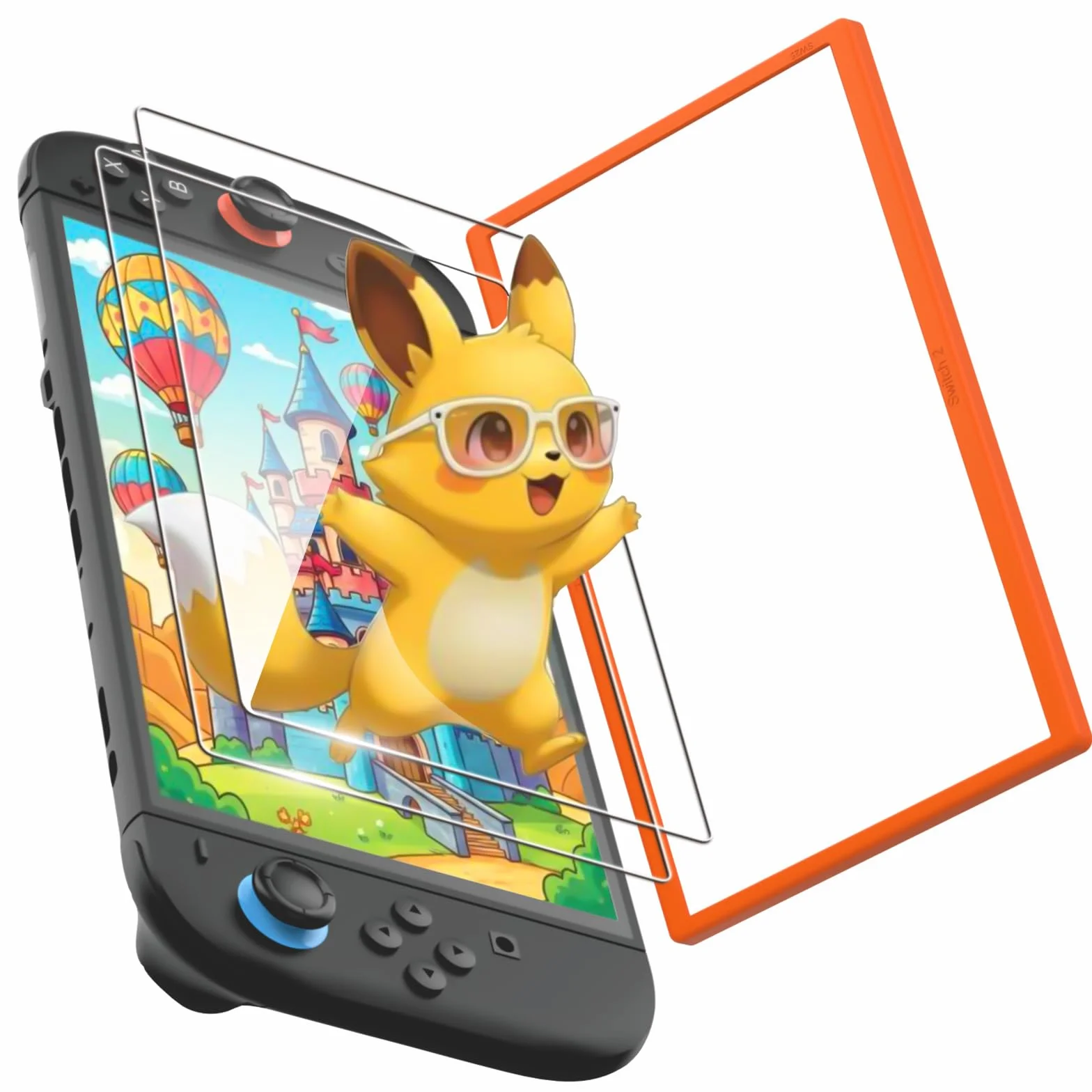 TRANSNOVO Zestaw 2 Szkieł Hartowanych 9H Kompatybilny z Nintendo Switch 2, Ochrona Ekranu HD, Odporna na Zarysowania, Bez Pęcherzyków, Wysoka Przezroczystość