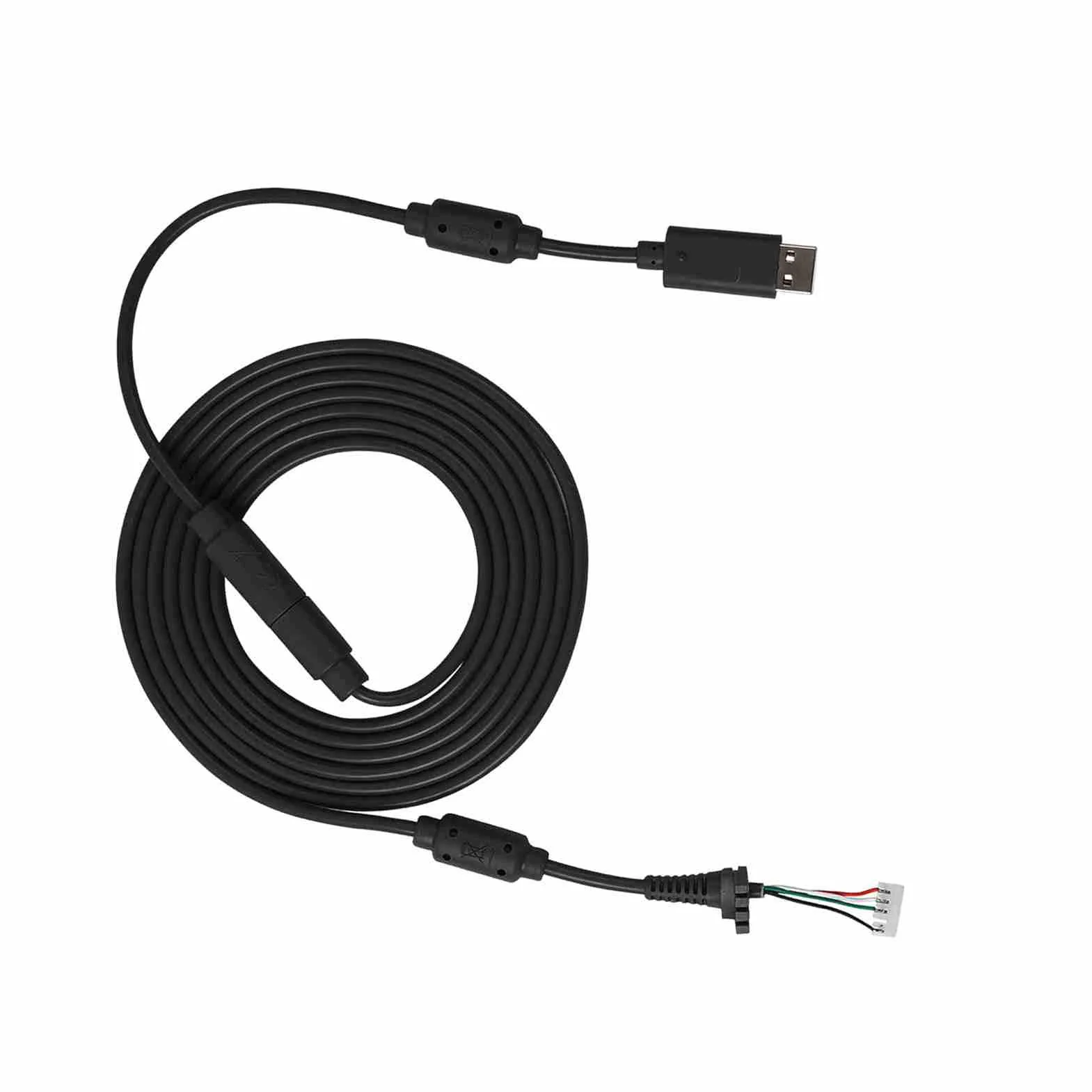 Generic Kabel Zastępczy do Gamepada 360 Adapter Odłączany, Trwały Przewód Zastępczy USB 4Pin do Kontrolera, długość 8,2 Stopy, dla Graczy (BLACK)